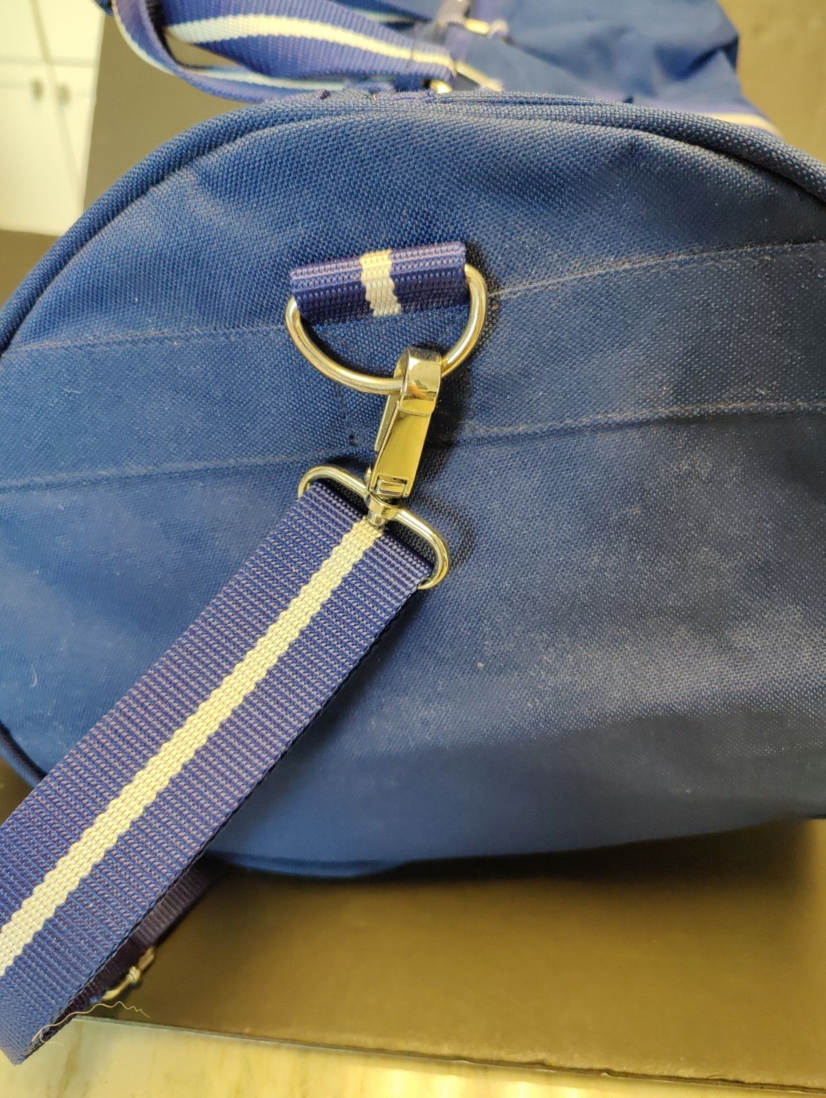 Polo Ralph Lauren -ROYAL BLUE CANVAS DUFFLE BAG -Weekend Travel Gym -22″ x 12″