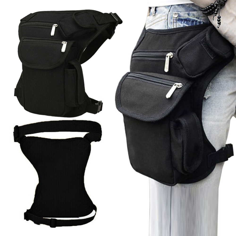 Tactical Drop Leg Bag Military Outdoor Thigh Pouch Waist Utility Belt Fanny Pack