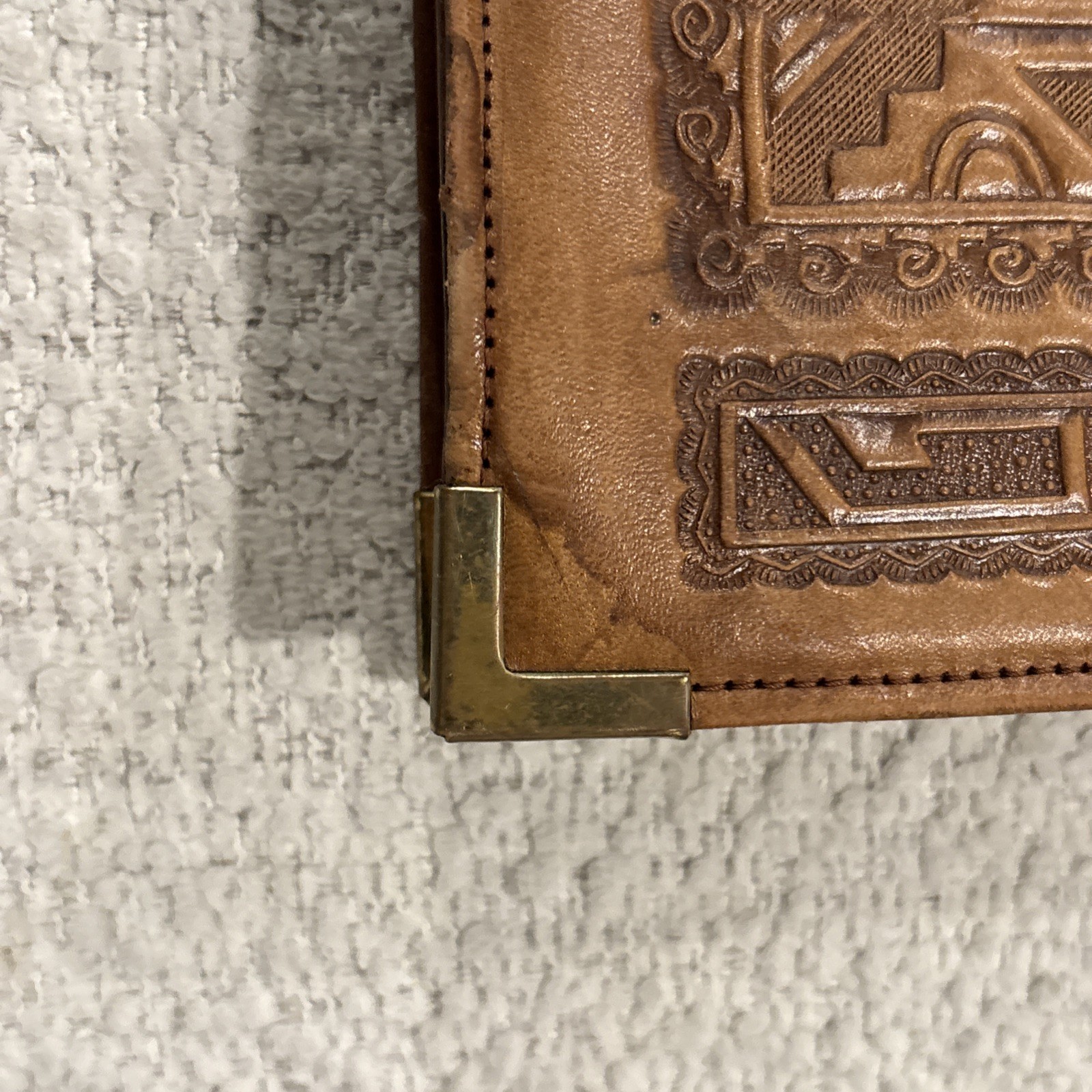 Hand Tooled Leather Briefcase Hand Made In Mexico