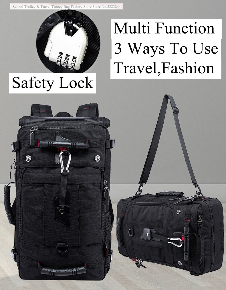 Multifunctional 40L Men Backpack Travel Bag Large Capacity Versatile Travel Bag