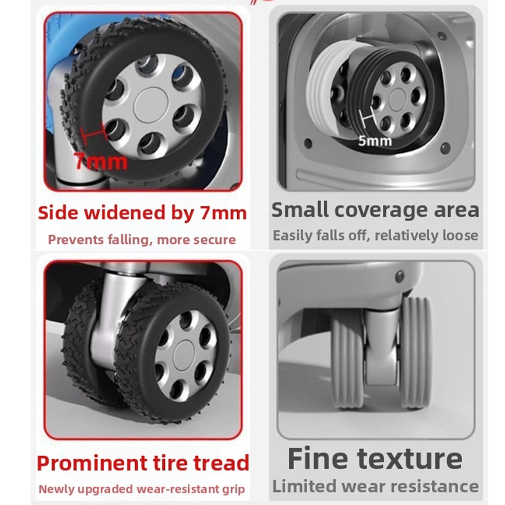 Baggage Protector Luggage Wheel Covers TPR Material Protects From Scratches