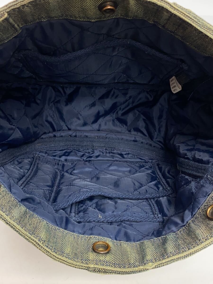 Authentic Porter Indigo Shoulder Bag 14cm Depth 25cm Height 33.5cm Width