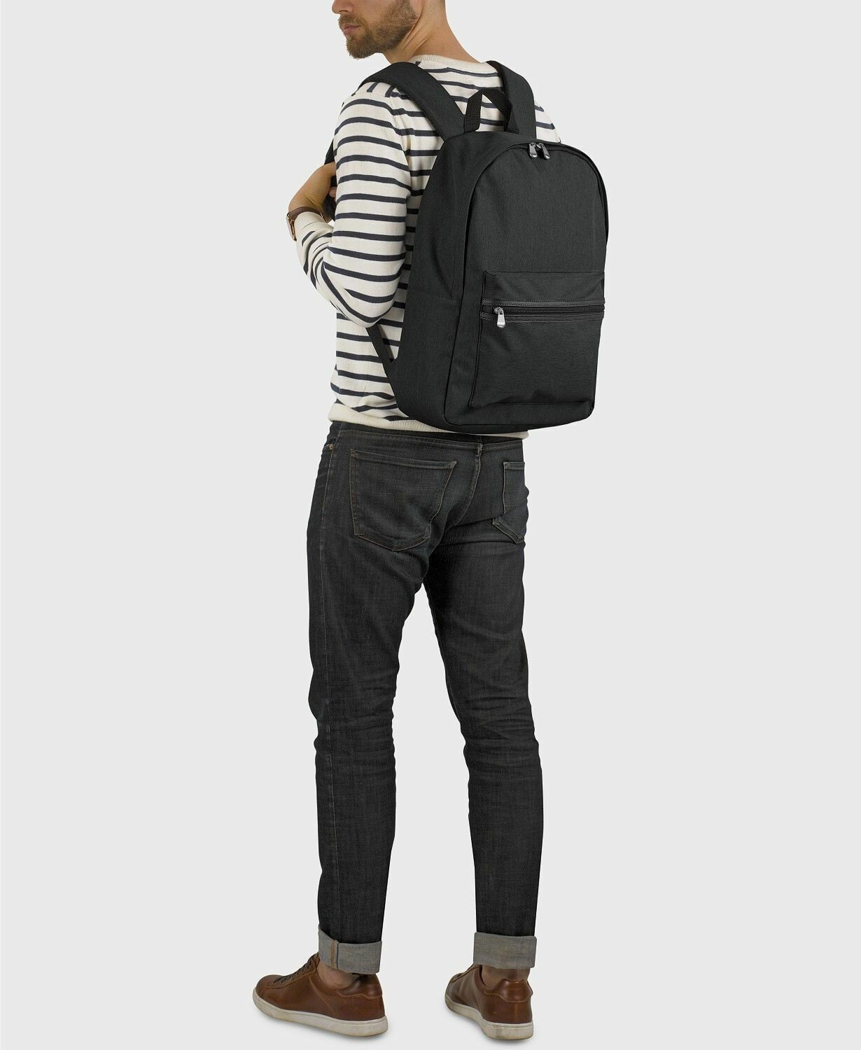 Solo Blankslate Black Shoulder Backpack Work Travel Gym Bag School MSRP $70