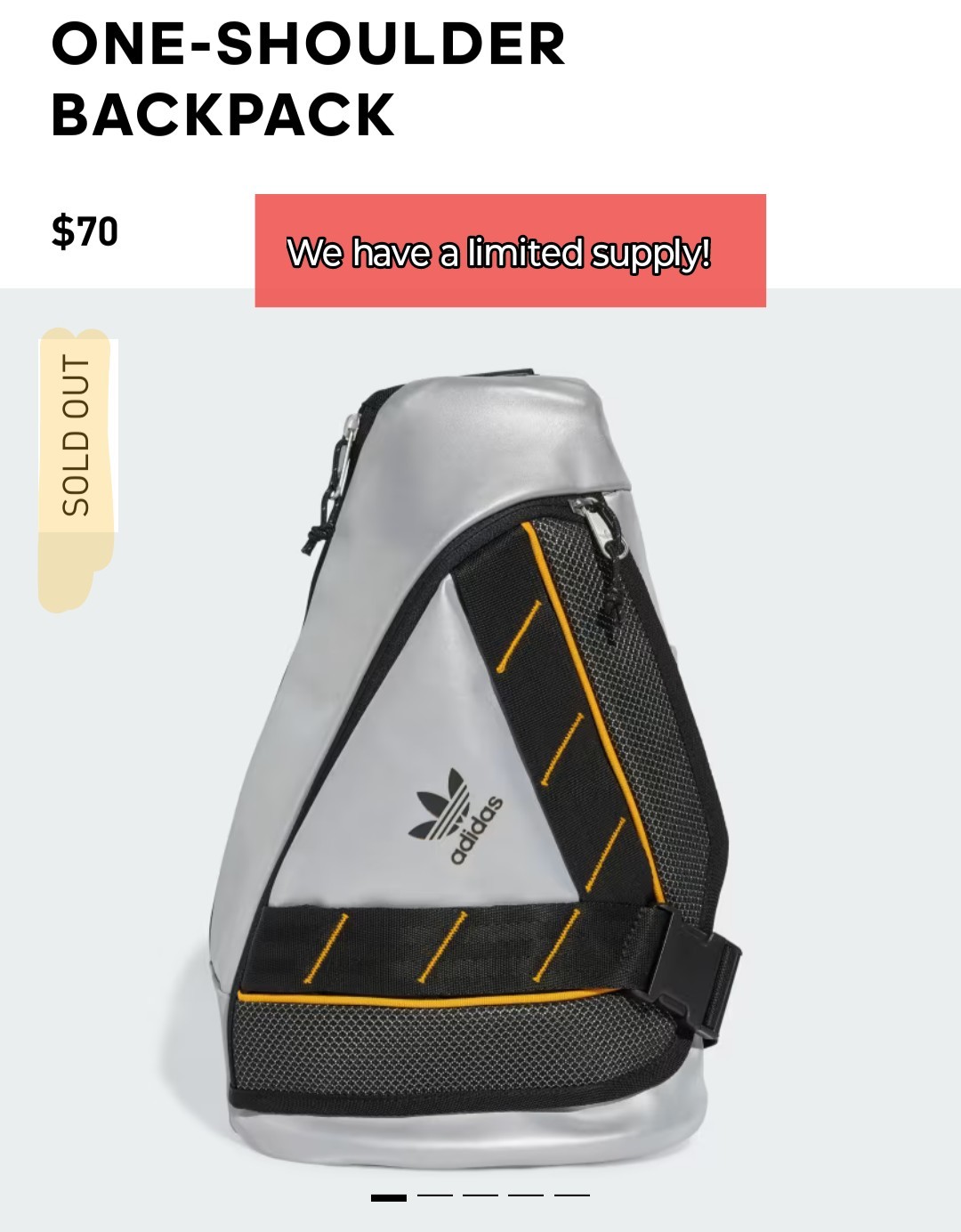 Adidas BACKPACK / Sling / Full Reflective / IW8624 / Skateboarding / Biking