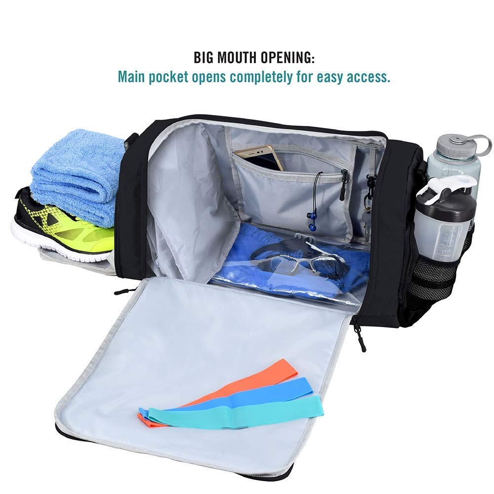 Ultimate Gym Bag 2.0 – Durable Duffel with 10 Compartments Water-Resistant Pouch