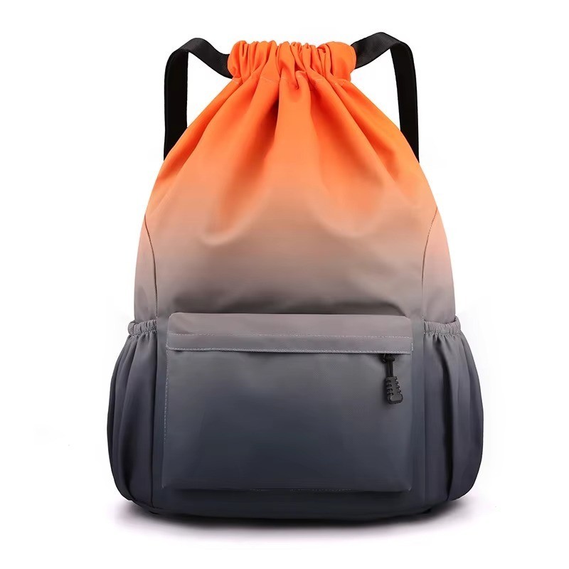 Drawstring Backpack Waterproof Gym Bag Large Sports Travel Sack 48x34cm / 19×13″