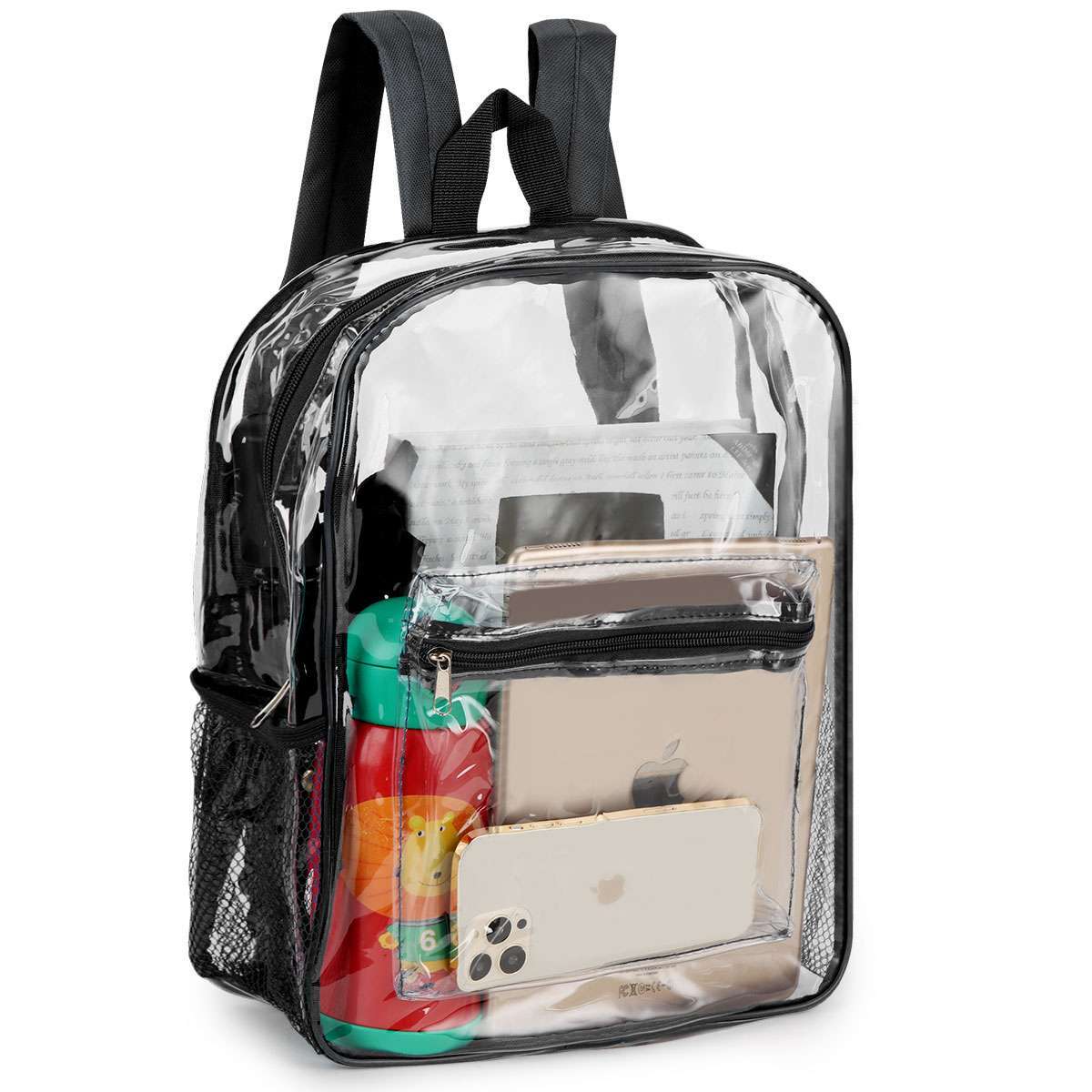 Waterproof Clear PVC Backpack Heavy Duty See Through School Backpack