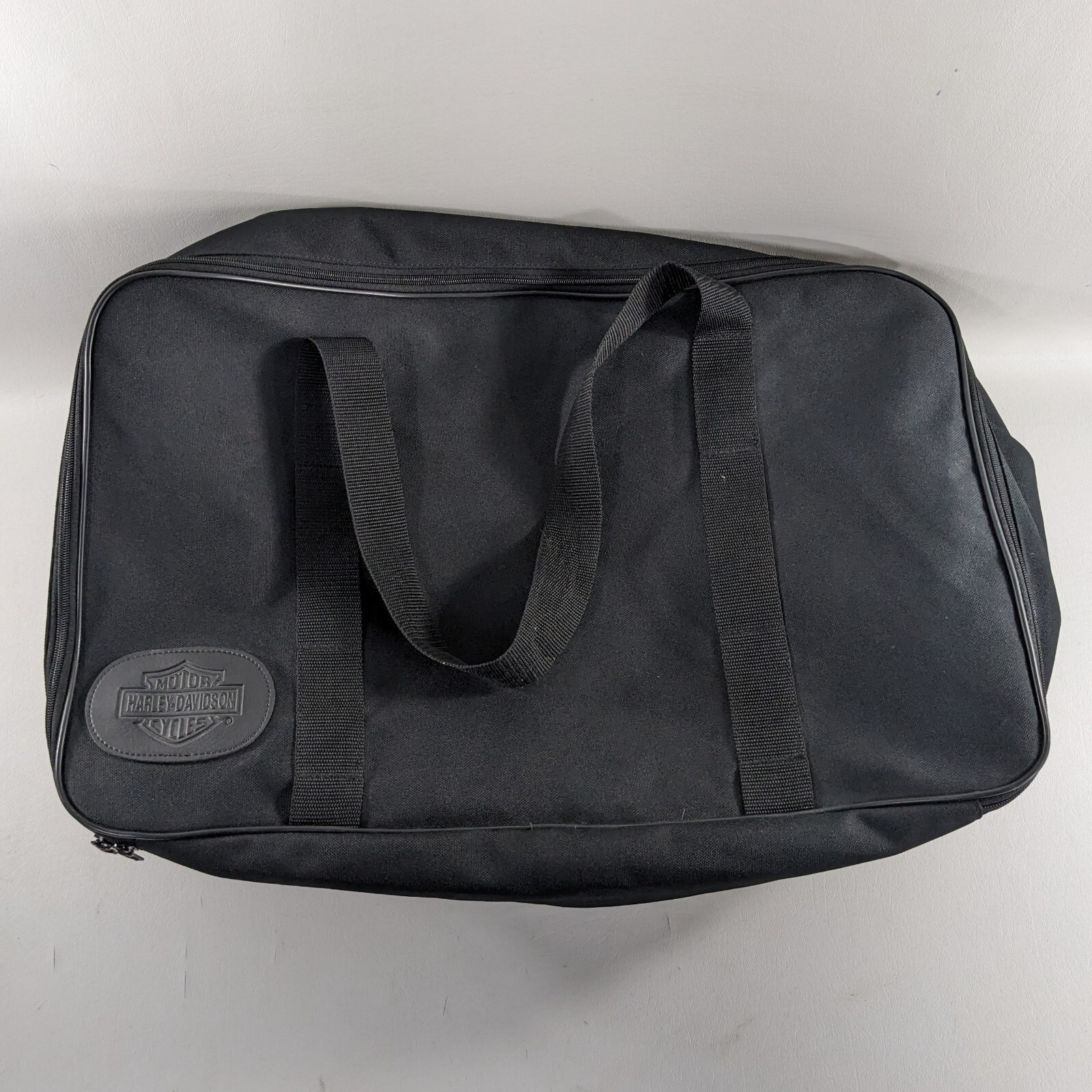 Harley Davidson Lot Of 5 Large Black Duffle Zip Up Bag Overnight Nylon Travel