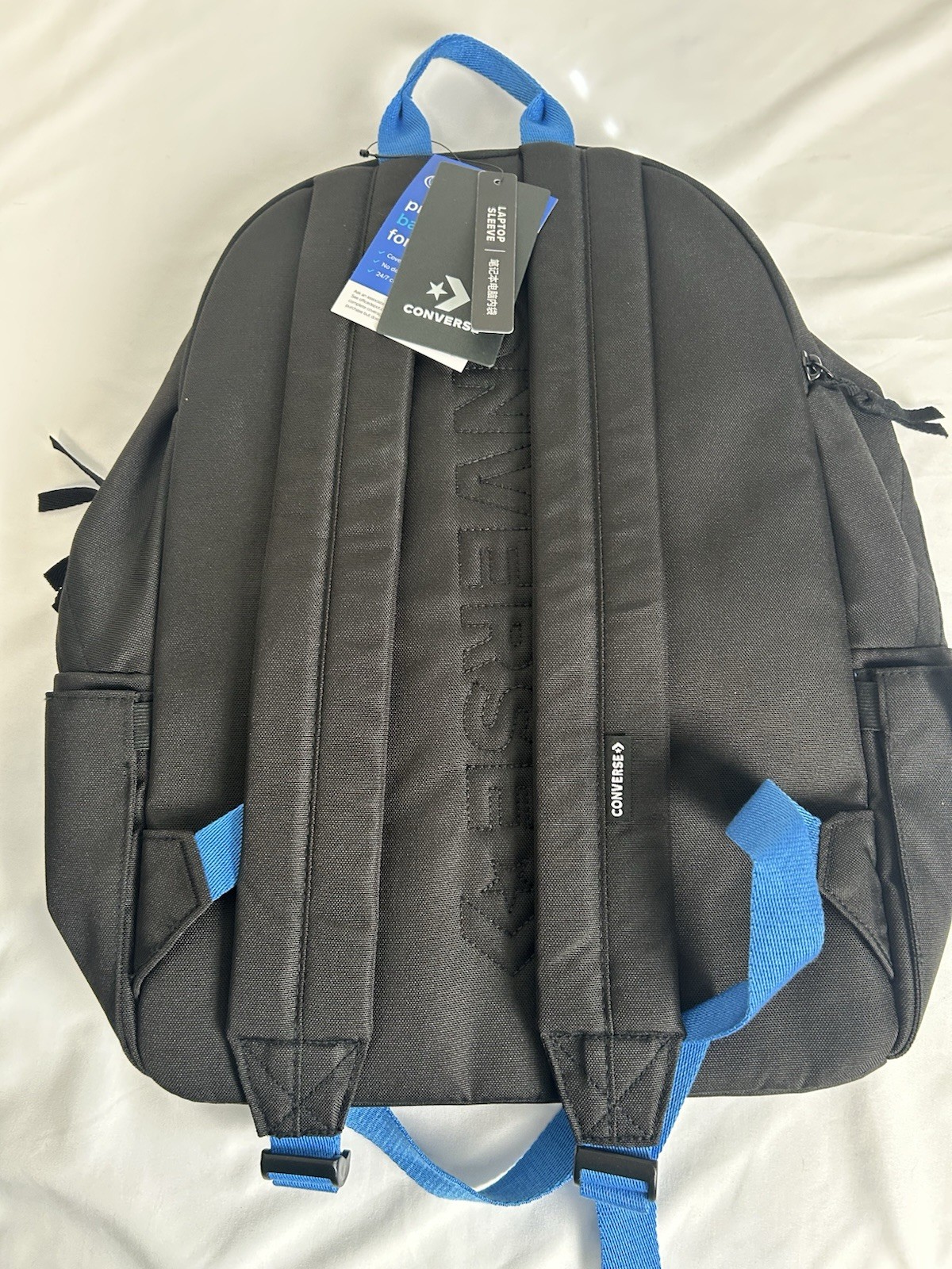 Converse Varsity Backpack With Padded Laptop Pocket, Blue & Black NWT