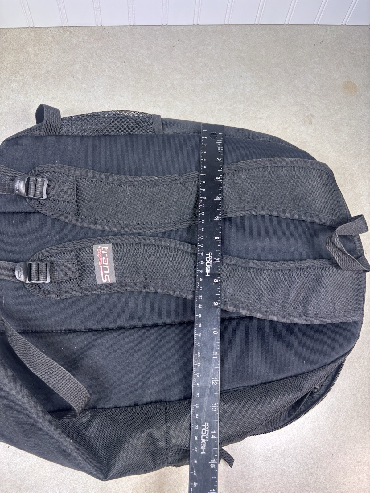 Trans By Jansport Backpack Blwck Multi Zip Bookbag School Sport Travel Bag