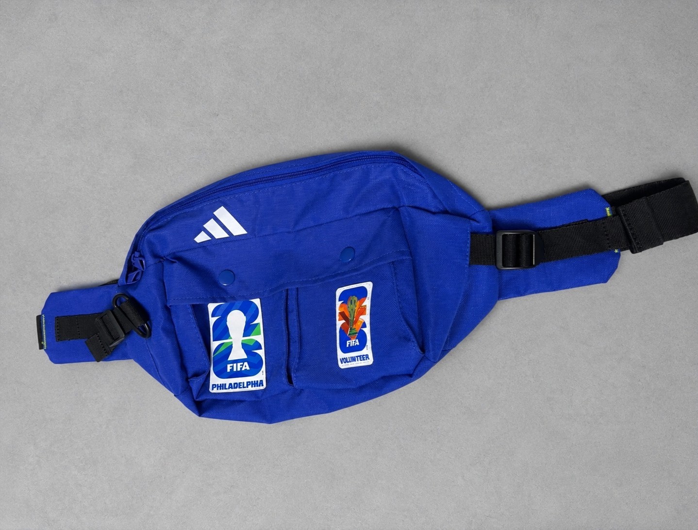 Adidas FIFA Volunteer Blue Sling Bag Fanny Pack Adjustable 2026 Philadelphia