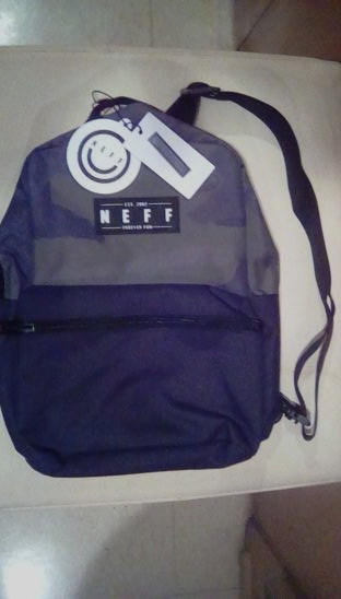 *NEW* NEFF COVERSHOT SLING BAG 1 STRAP BACKPACK – SOLID BLACK / GREEN CAMOUFLAGE