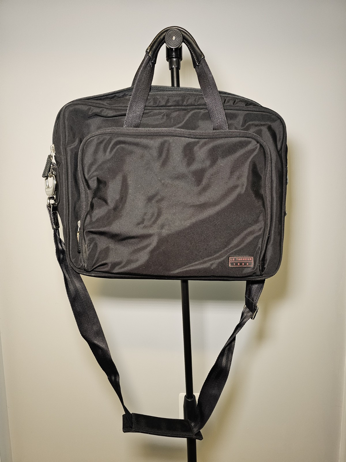 Le Tanneur Canvas 1898 Slim Briefcase