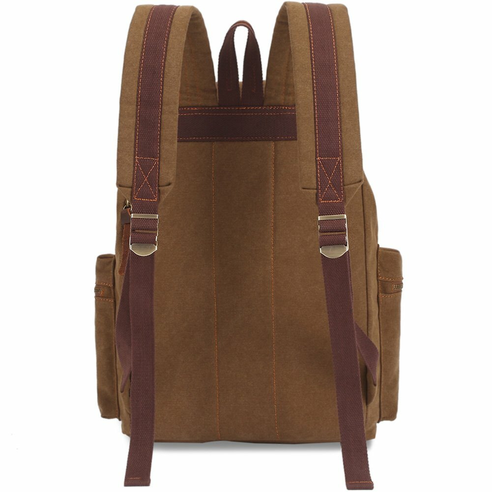 KAUKKO Men WOMEN Vintage Casual Canvas Rucksack Backpack Travel School Bag