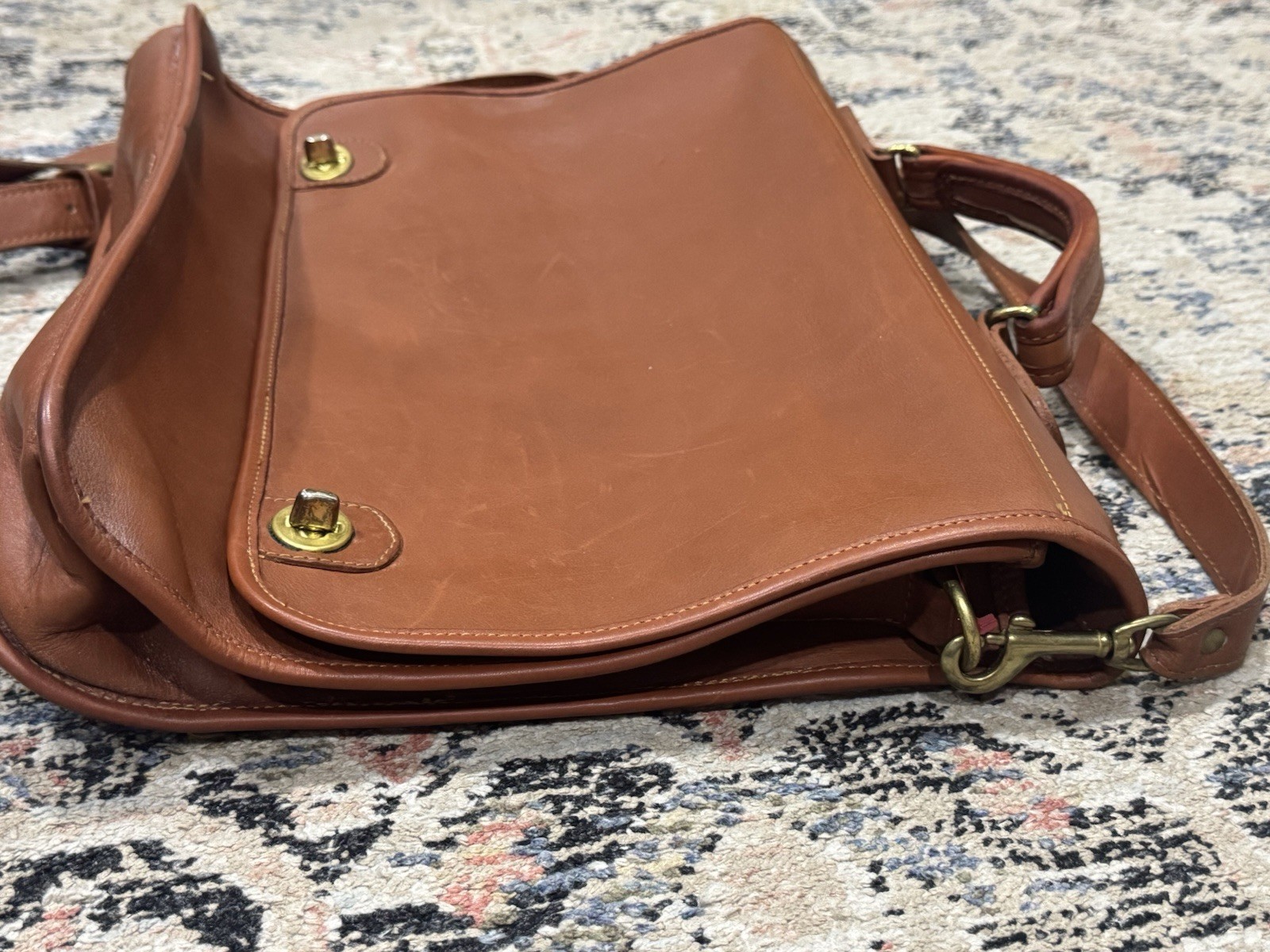 ROBERT CHEAU Heavy Saddle Leather Briefcase / Messenger Bag – American Made