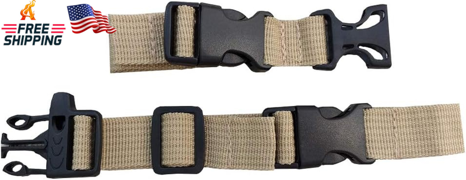 Backpack Chest Strap- Nylon – Adjustable Universal (Khaki)