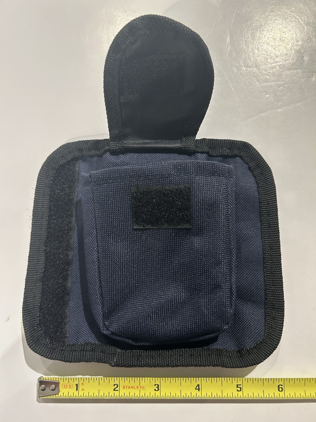 Corduroy small pouch tactical navy blue: 4” length, 3” wide, 1” deep