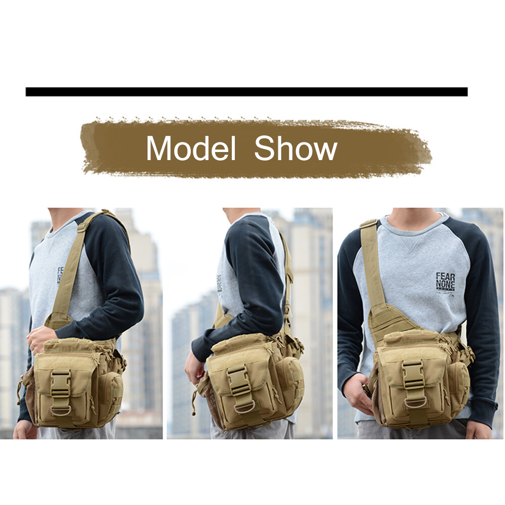 Tactical Sling Bag Military Shoulder Bag Pack Cross-body Backpack for Fishing US