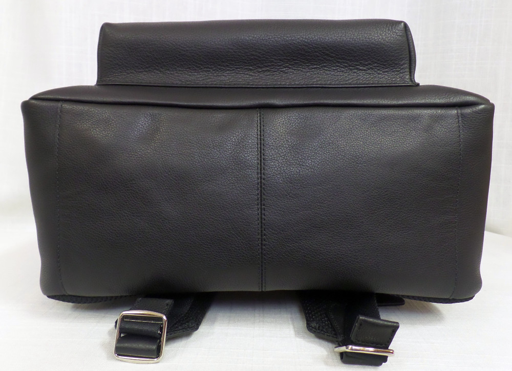 Coach Charles Black Pebbled Leather Laptop Backpack Work Travel NWT $550 F24650