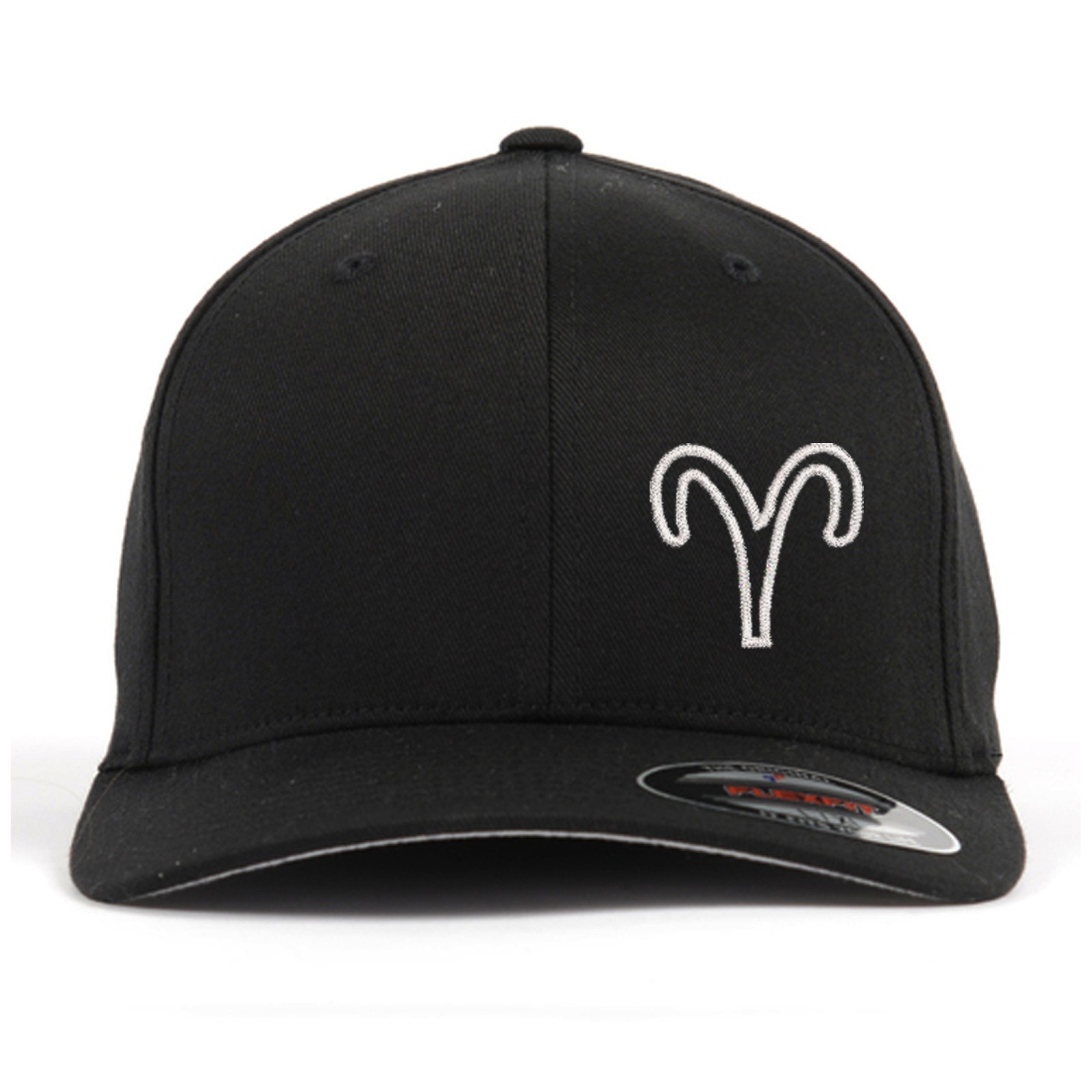 Astrological Zodiac Sign Aries Embroidered flex fit fitted baseball cap