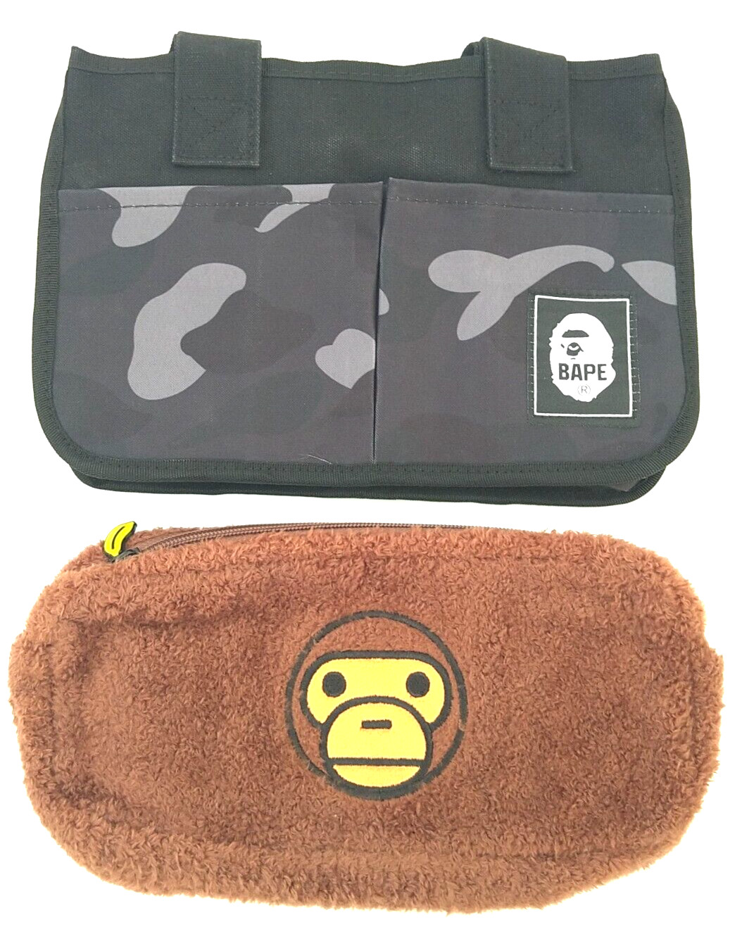 BAPE KIDS 2023 Tote Bag & Milo Pouch Spring Summer CAMO A Bathing Ape