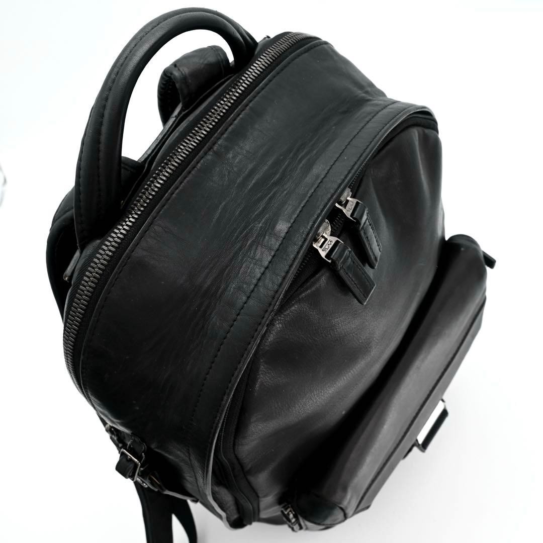 TUMI Morrison Backpack Leather Black 41.5x31x18cm Mens Bag