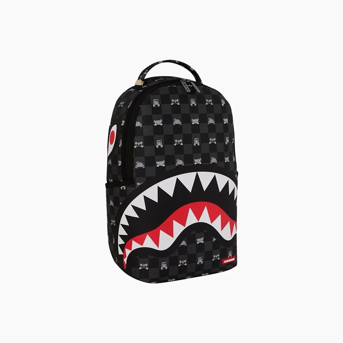SPRAYGROUND LIMITED EDITION BACKPACK GREY PEEKING CHARACTER CHECK BLACK NEW 2026