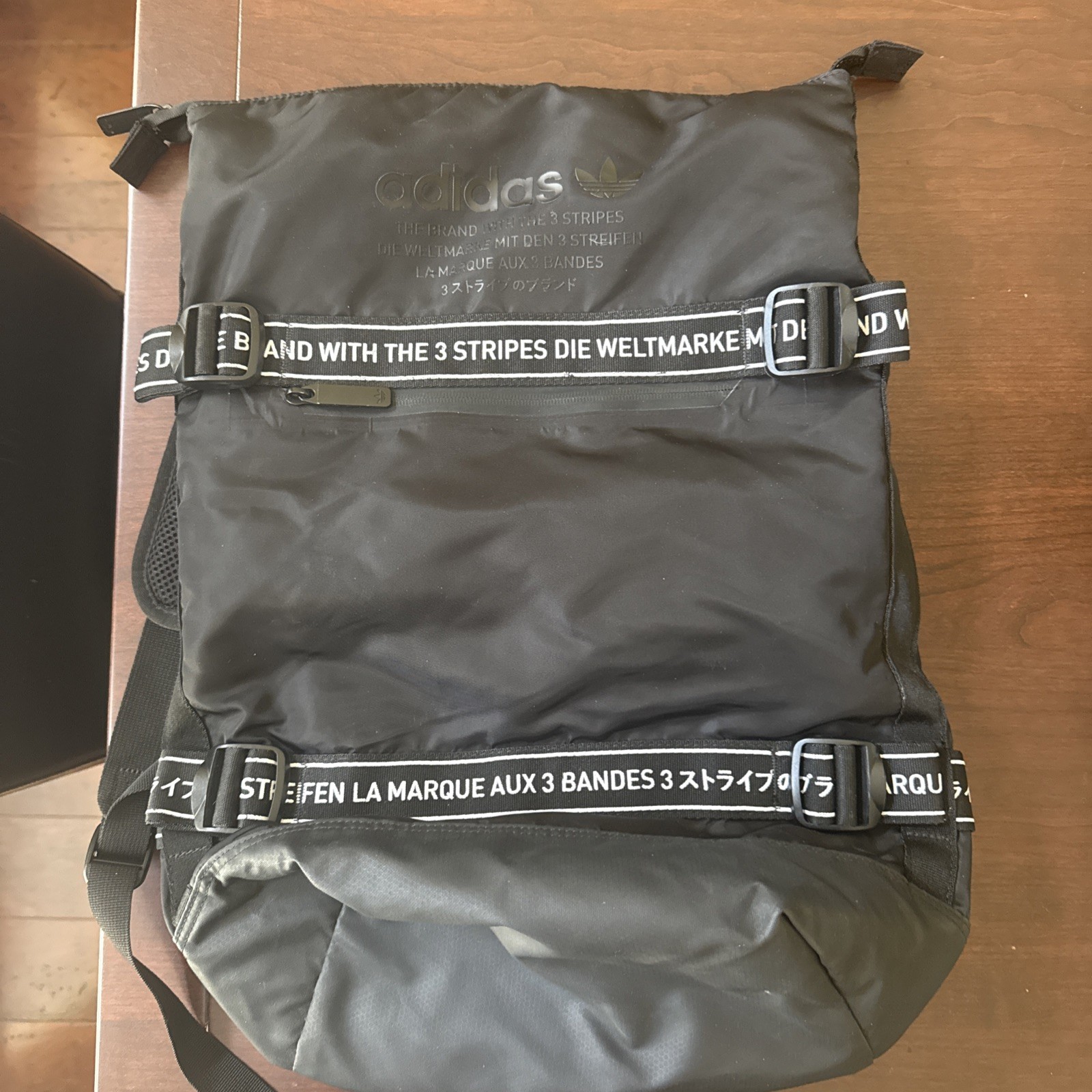 Rare-Adidas Originals NMD Backpack Trefoil Branding Black B161-