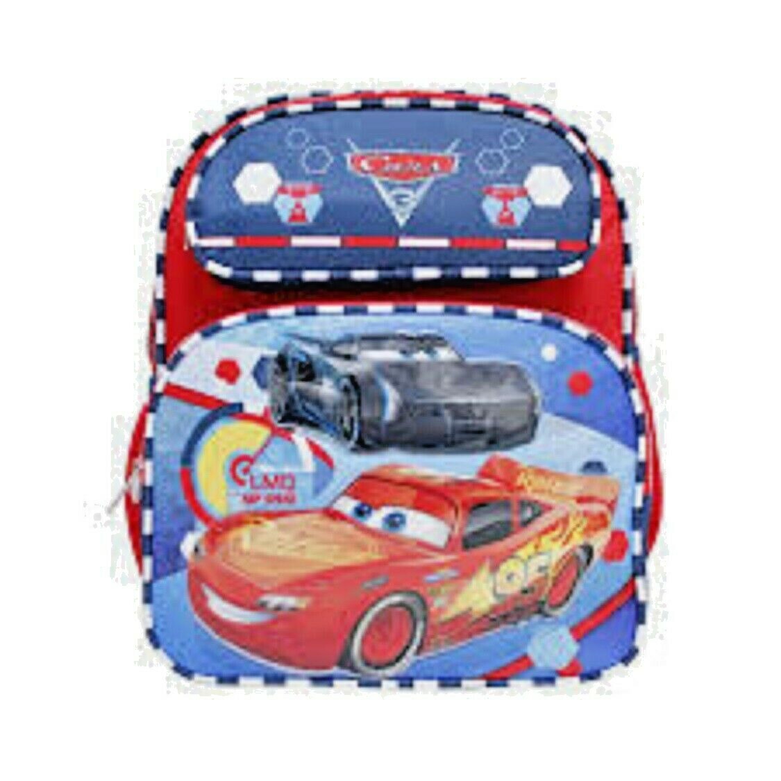 Disney Pixar The Cars McQueen Racing 95 16″ Backpack Book Bag with 2 Compartment