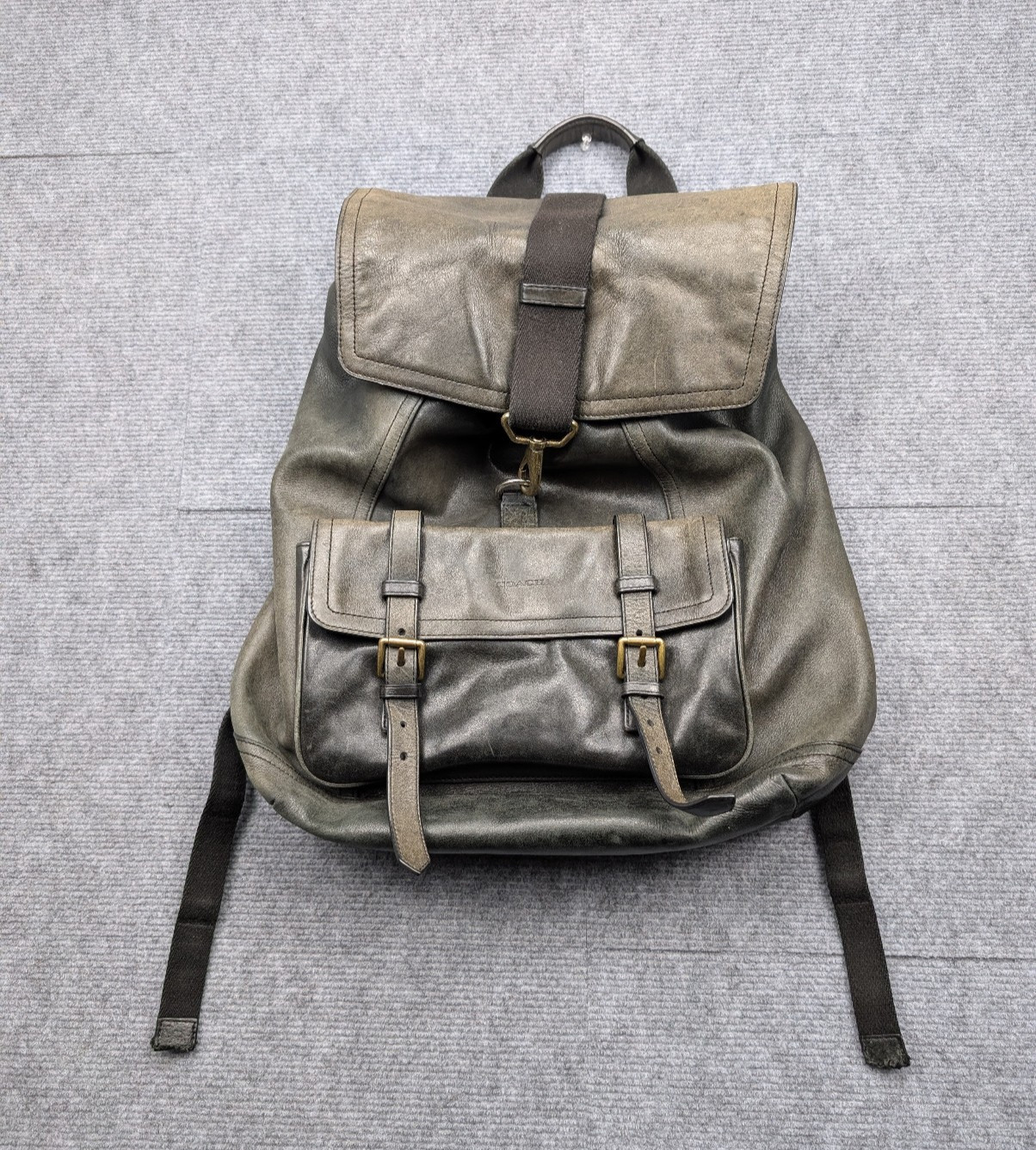 Coach Bleecker Backpack Rucksack Soft Leather Faded Black Timeless Vintage Bag