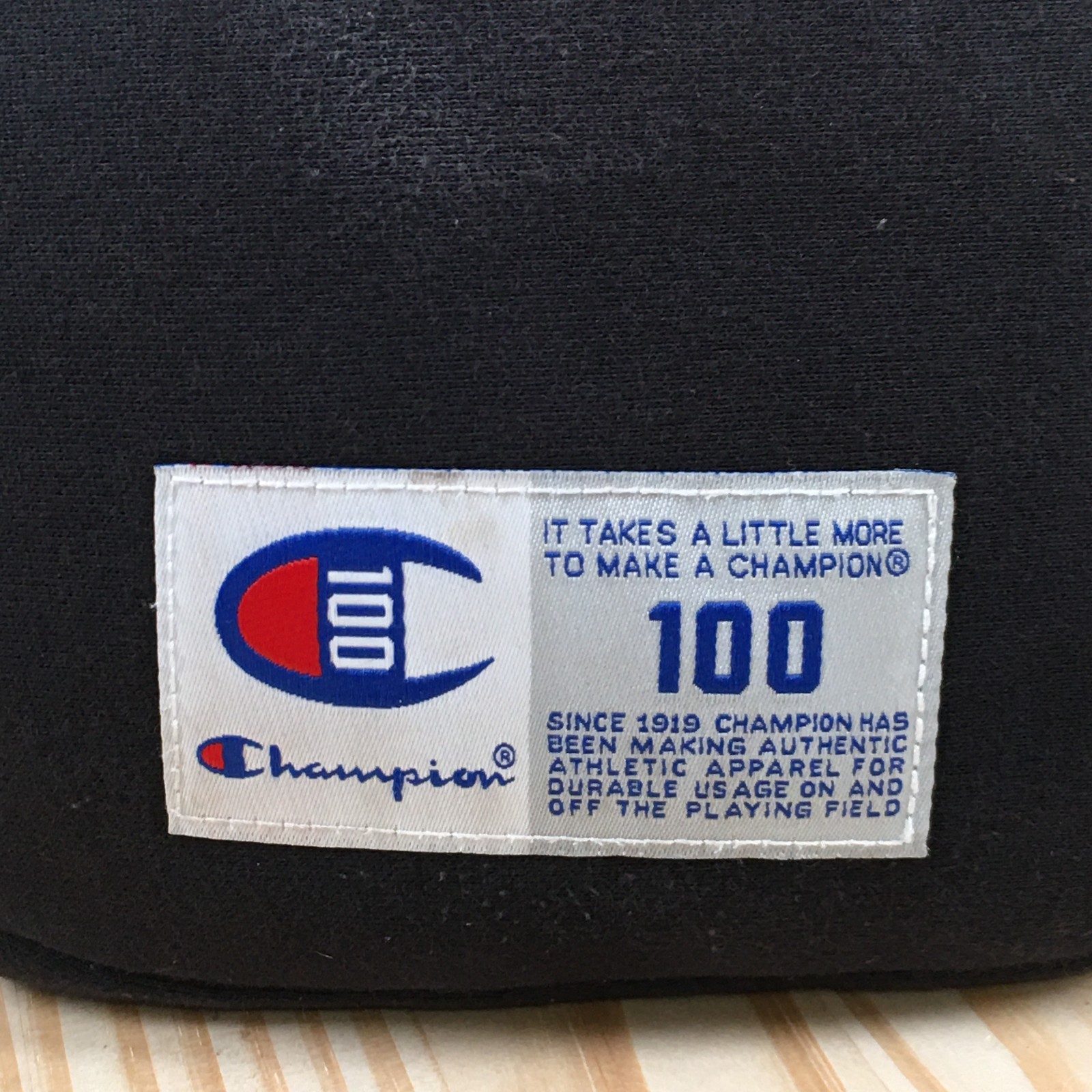 Champion 100th Anniversary Attribute Waist Bag Black Jersey Fleece Fanny Pack