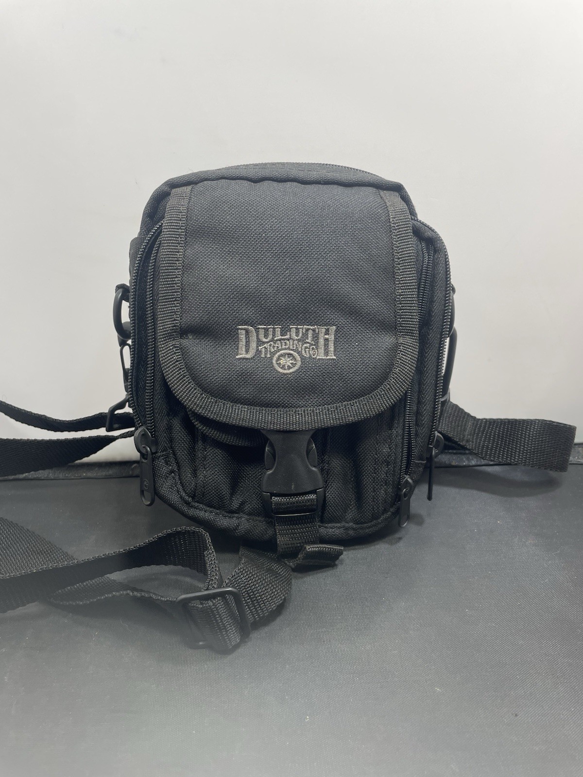 Vintage Duluth Trading Co. Canvas CrossBody Travel Style Shoulder/Waist Bag Blk