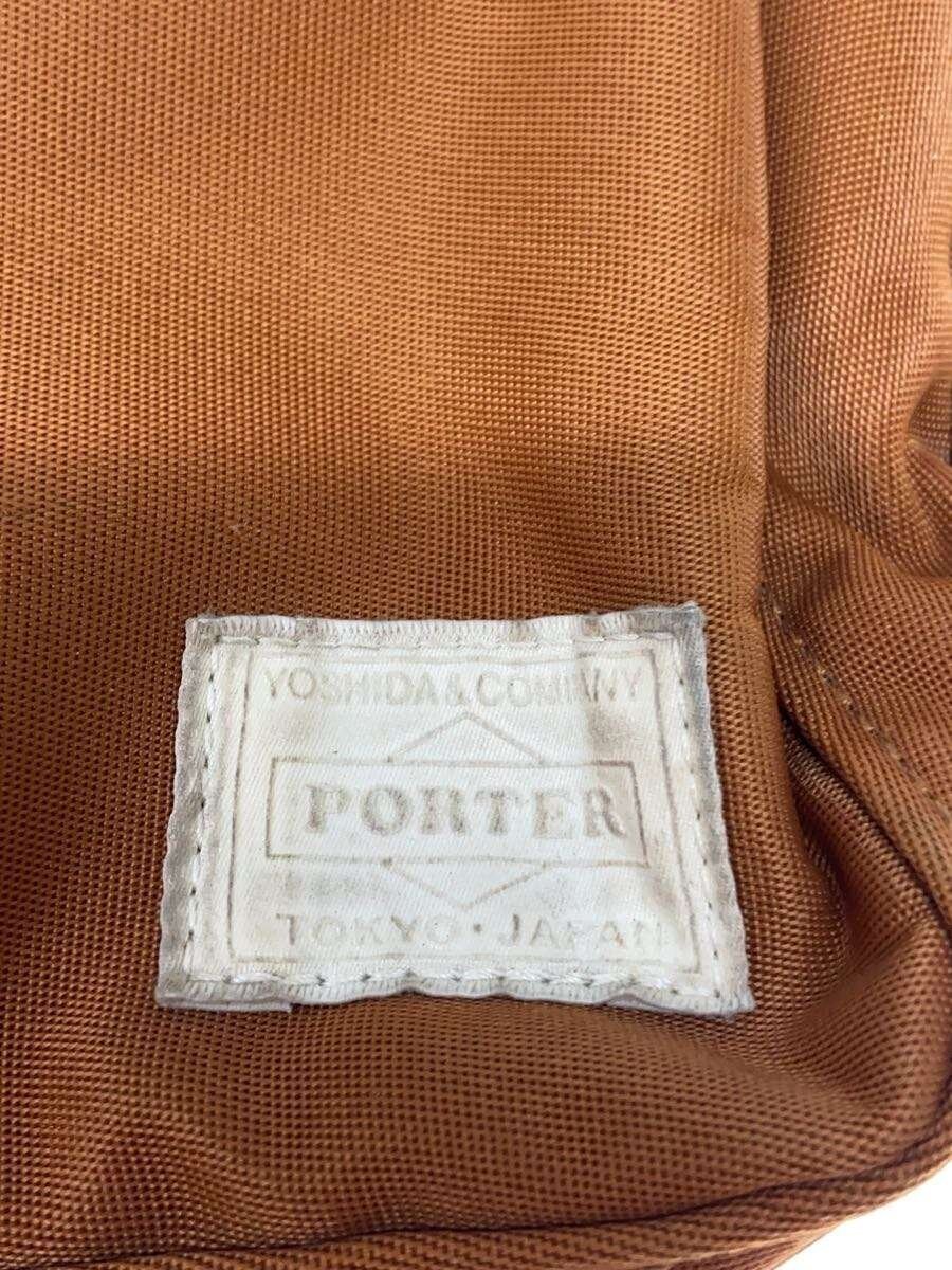 Authentic PORTER Nylon Shoulder Bag 15cm High 23cm Wide Camel Unisex