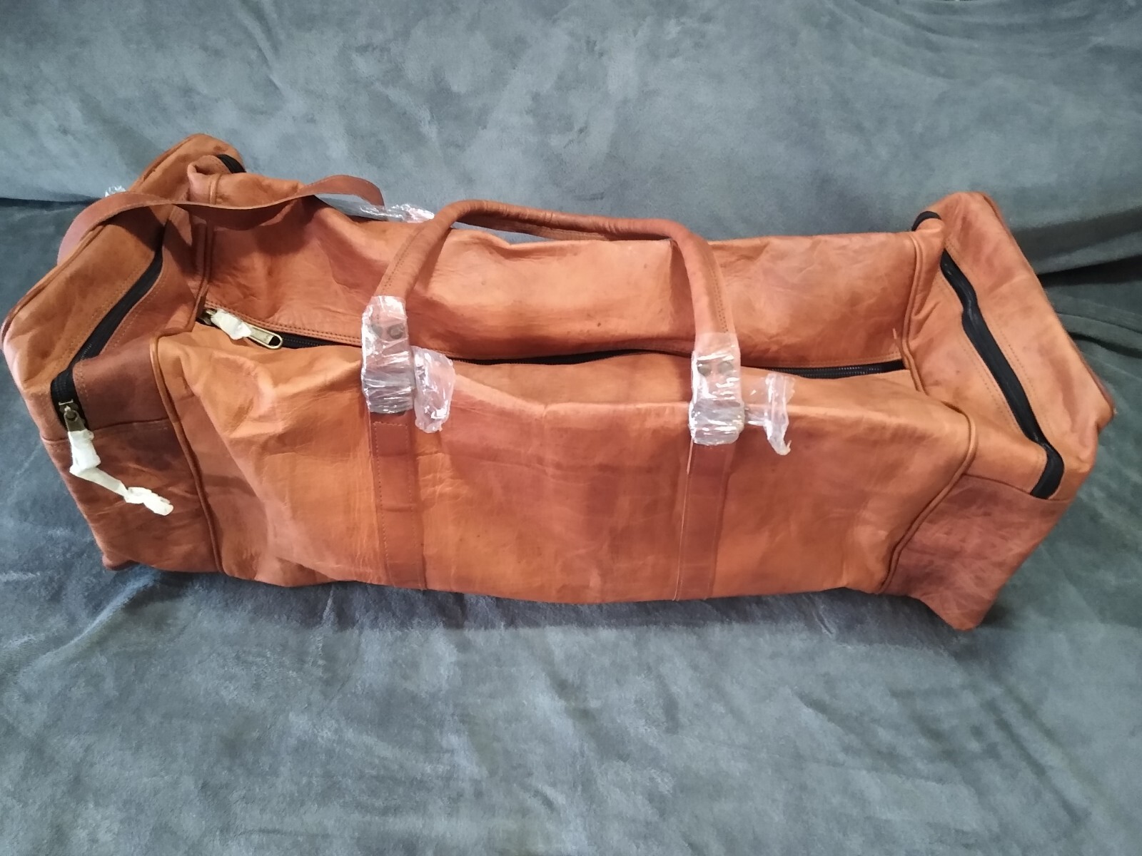 Komal’s Passion Leather Brown Weekender Sports Duffle Bag 32 inch Size Large