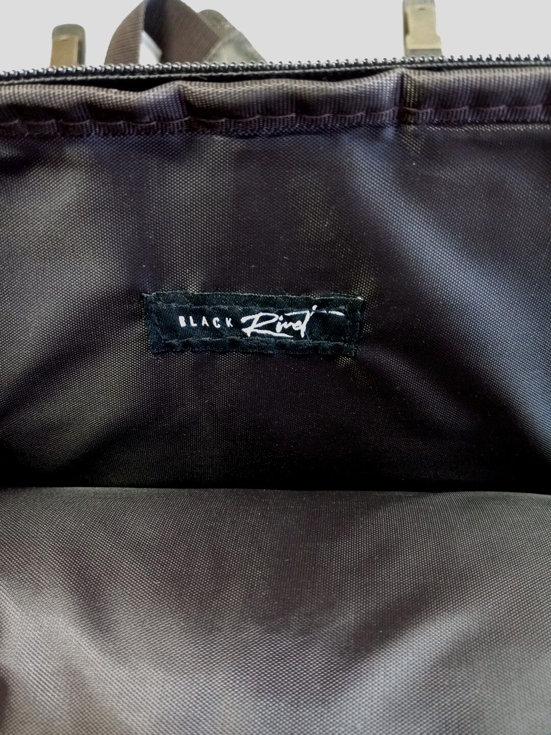 Black Rivet Leather Distressed Look Messenger Bag Large Laptop Black