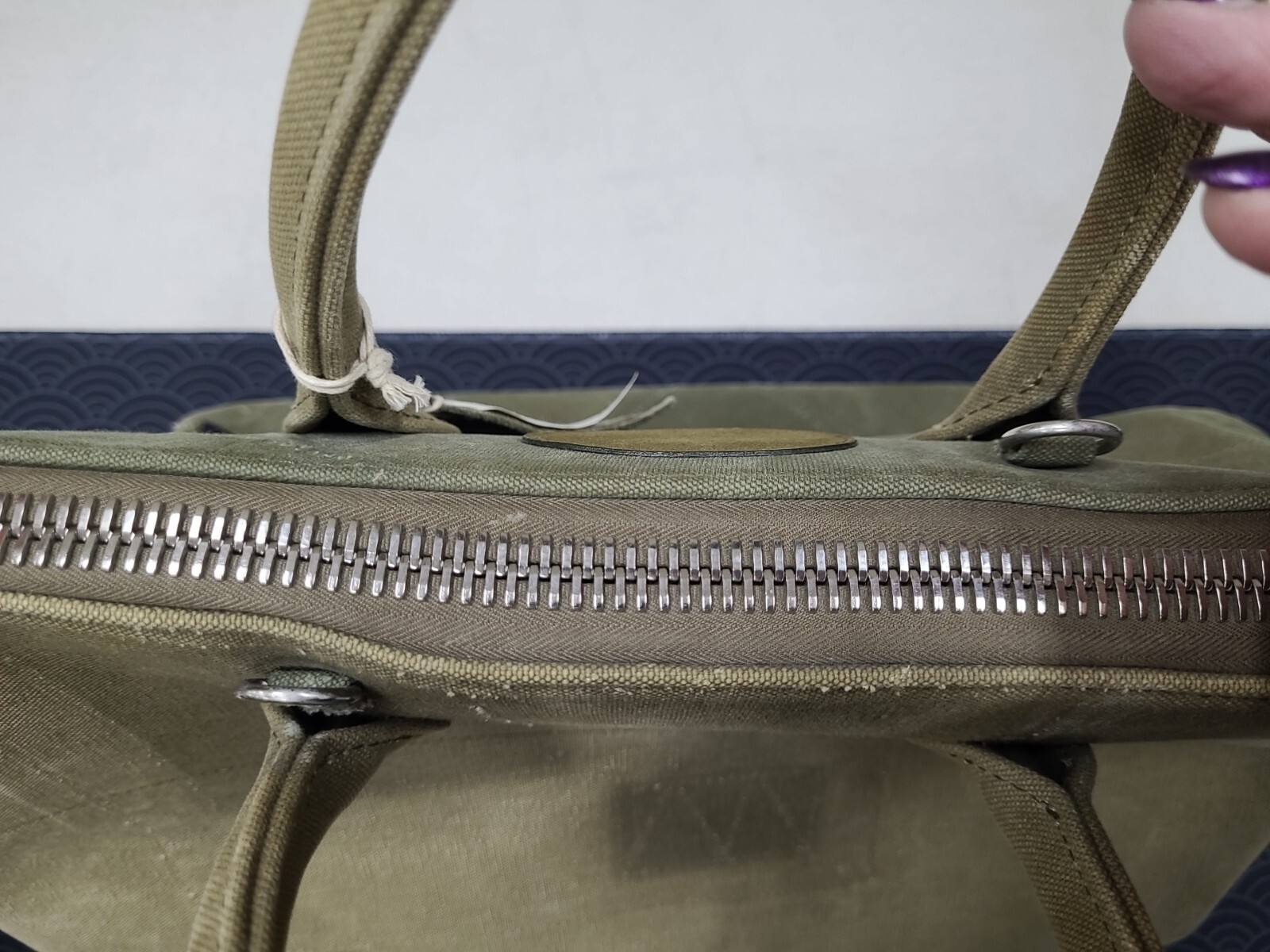 Authentic Readymade Daily Bag Made from US Army Duffle Bag Green