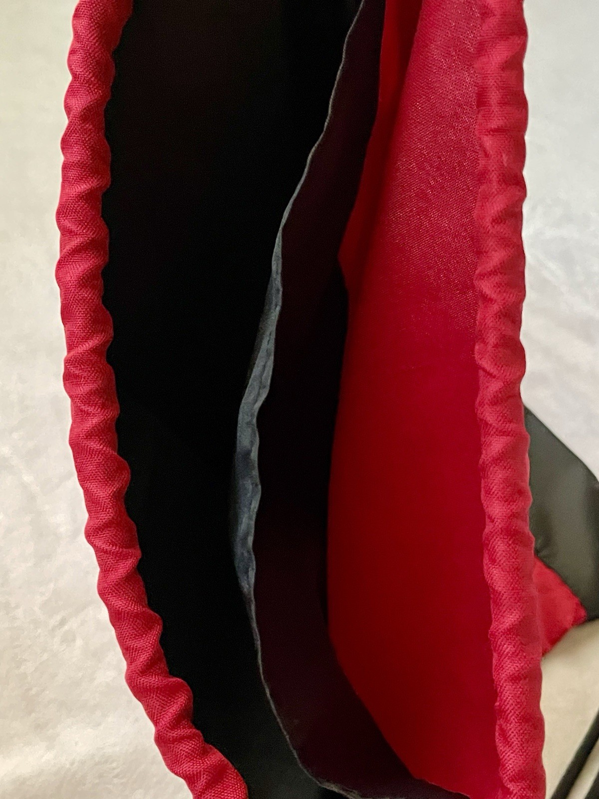 JORDAN Jumpman Logo Drawstring Gym Sack Bag Sports Backpack Red x Black