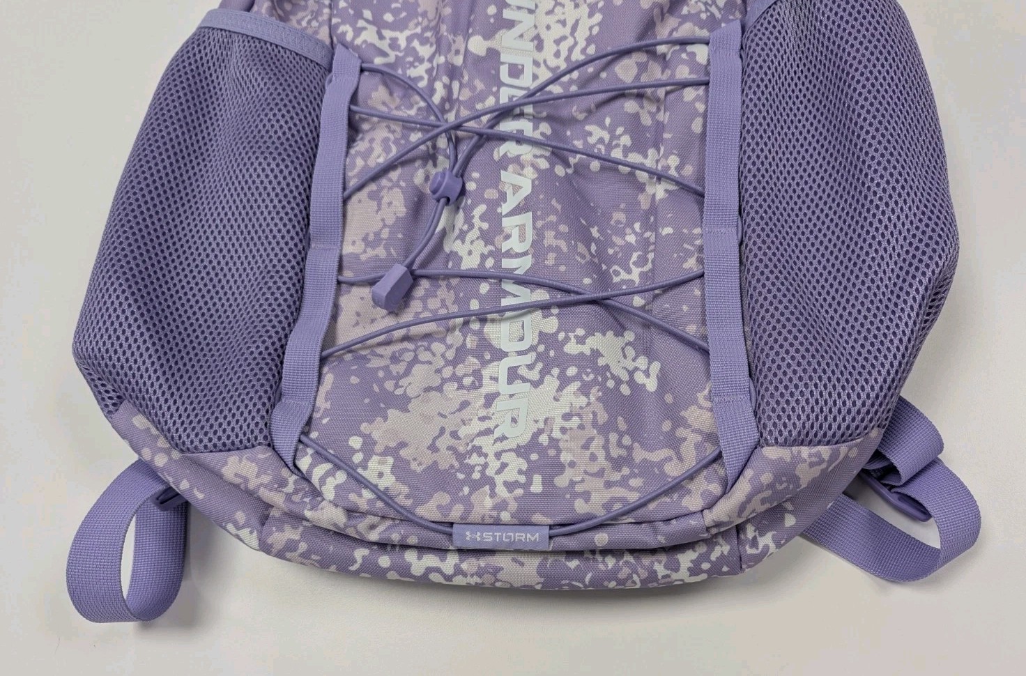 Under Armour UA Hustle Storm Backpack 26 L Purple School Laptop Bag Padded