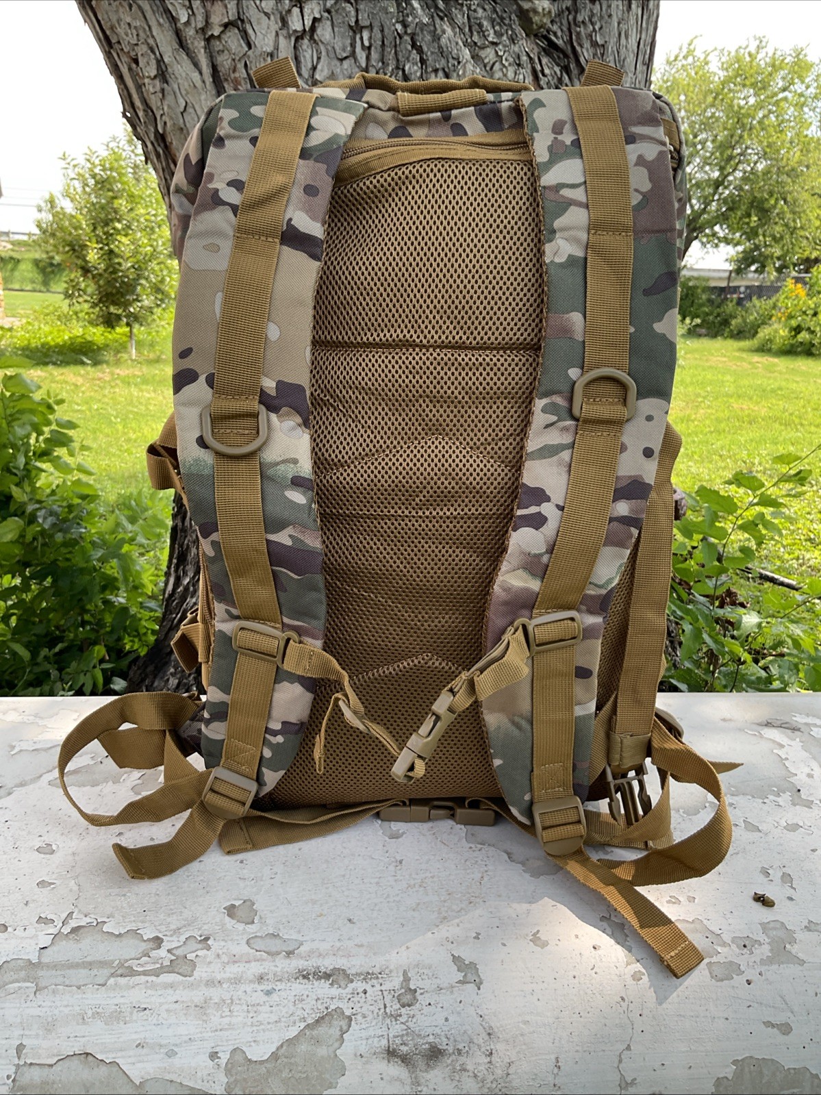 REBOW GEAR 38 L Tactical Backpack Green Camouflage Large
