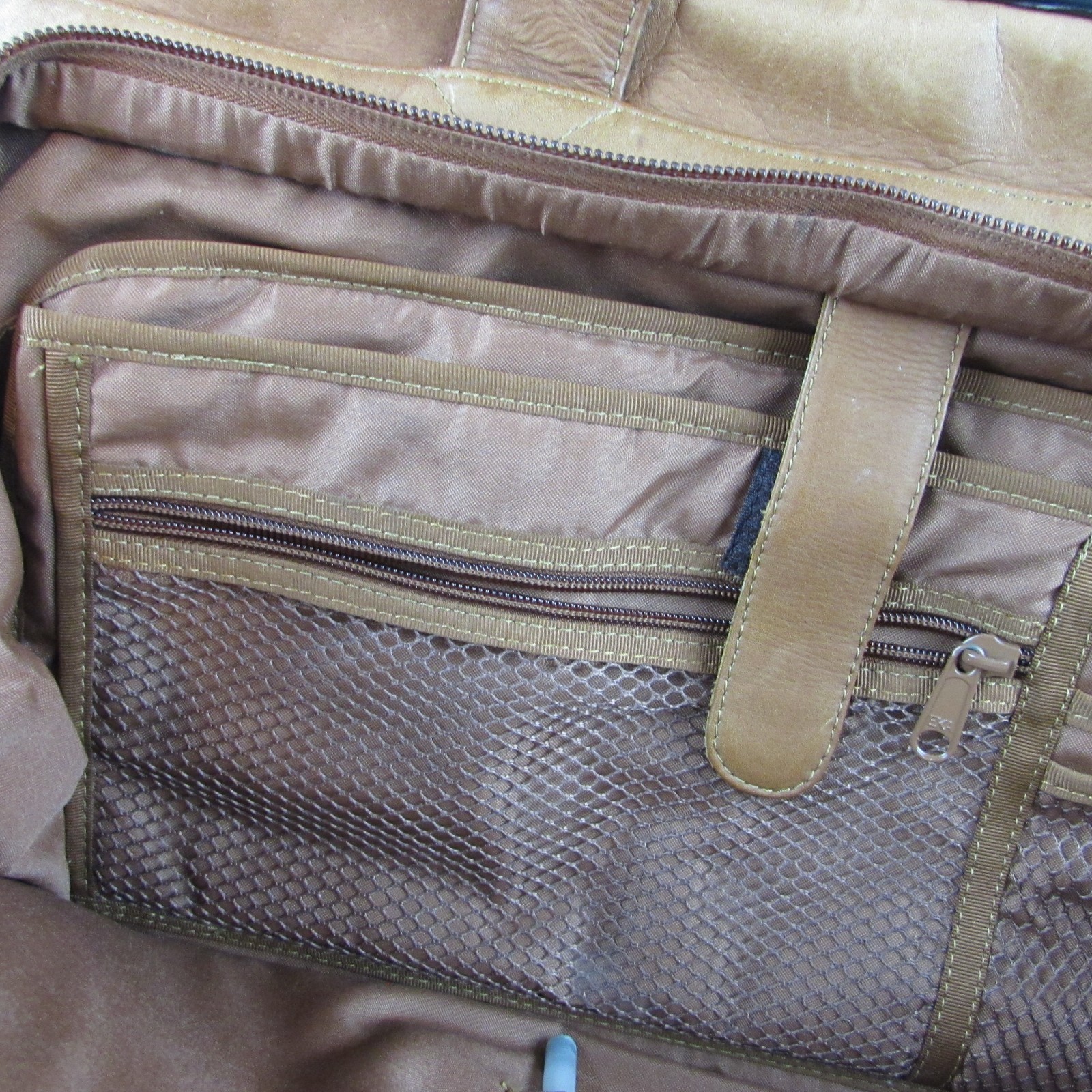 Claire Chase Executive rolling laptop bag Top Grain Cowhide leather airlines