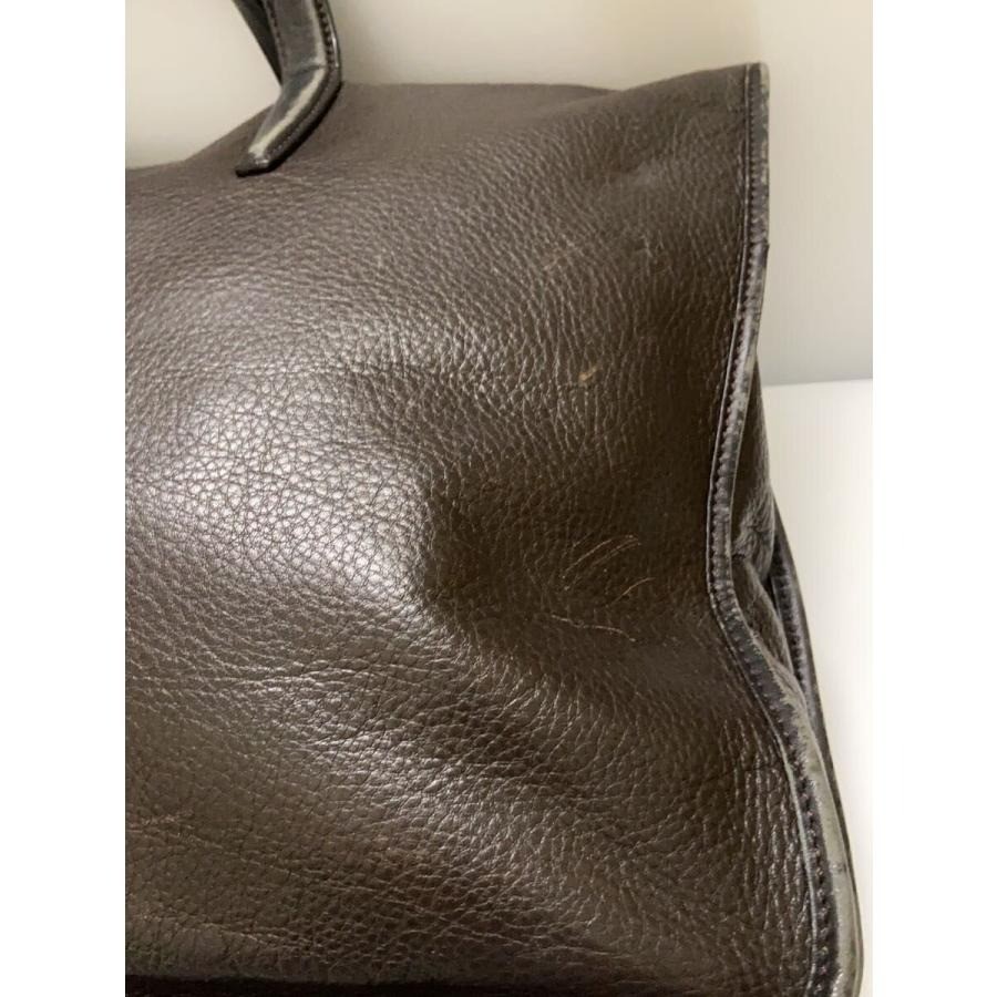 Authentic LOEWE Anagram Handbag Top Handle Bag Dark Brown Leather Men’s Solid
