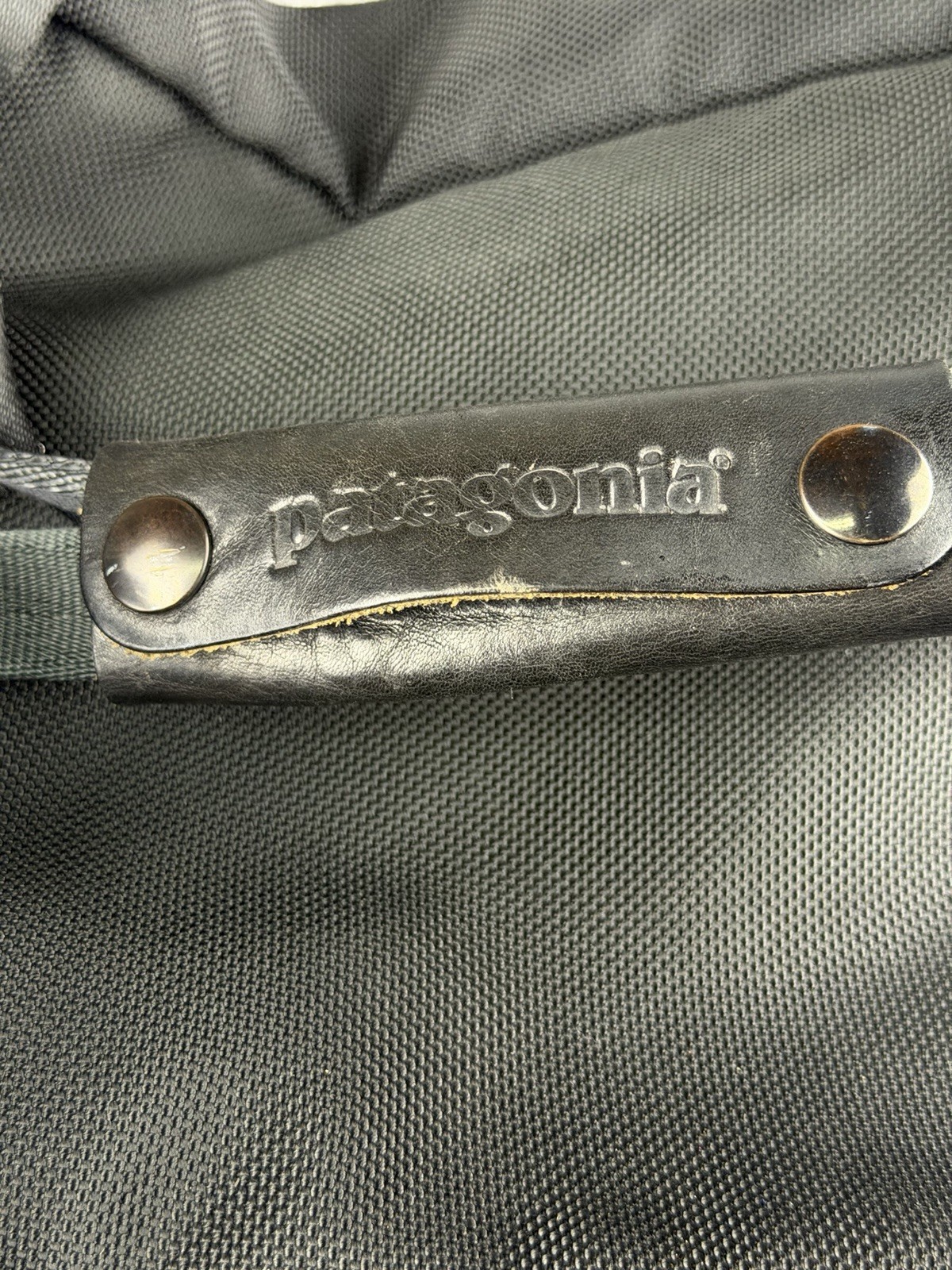 Patagonia Under Seat Gear Bag Black Adjustable Pockets Travel Vintage USA Made