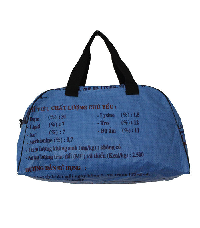 Recycled Fish Feed Deluxe Cabin Size Travel Bag Fair Trade from Cambodia