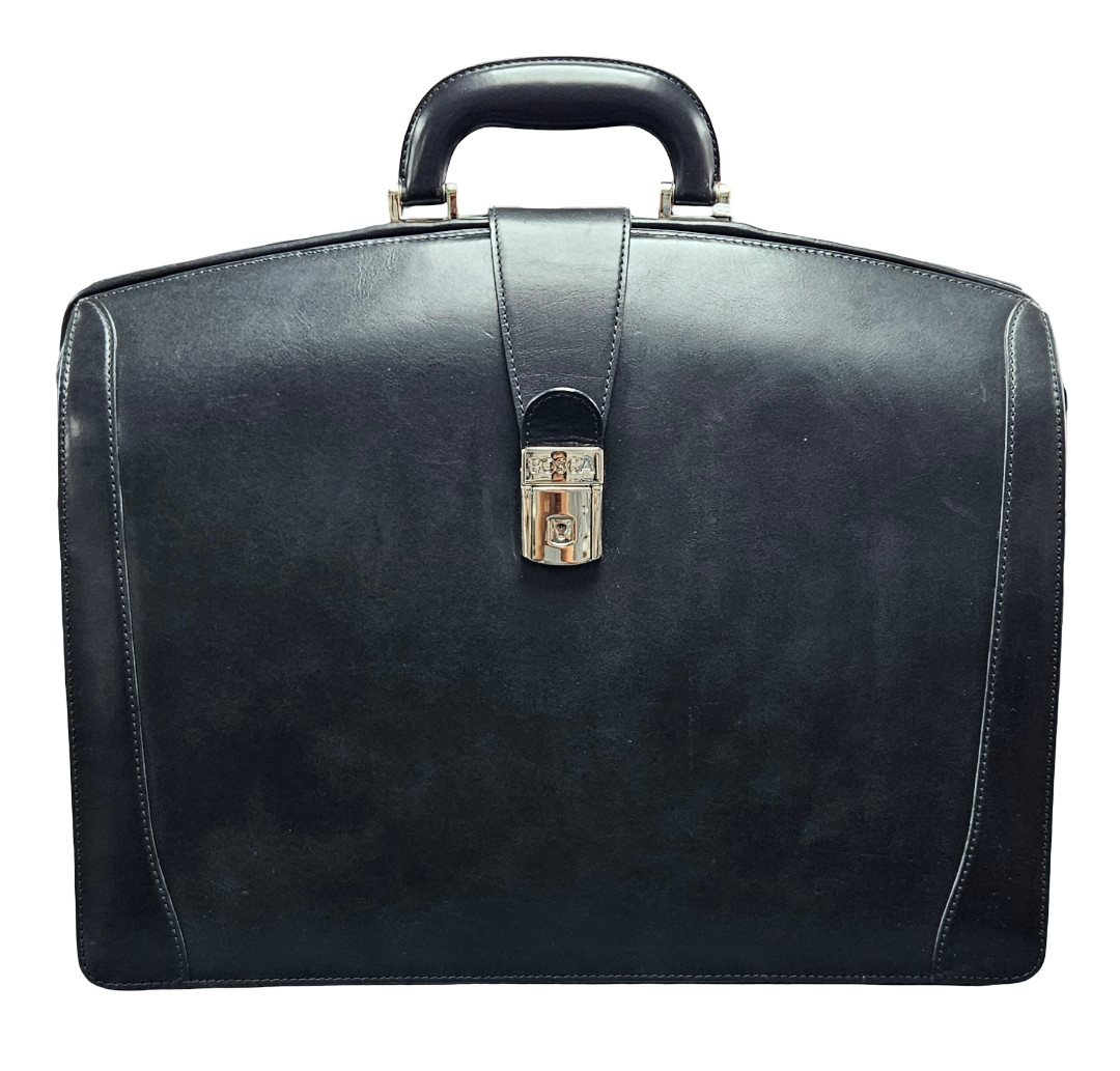 Bosca Men’s Old Leather Partners Briefbag – Black (Display Unit)