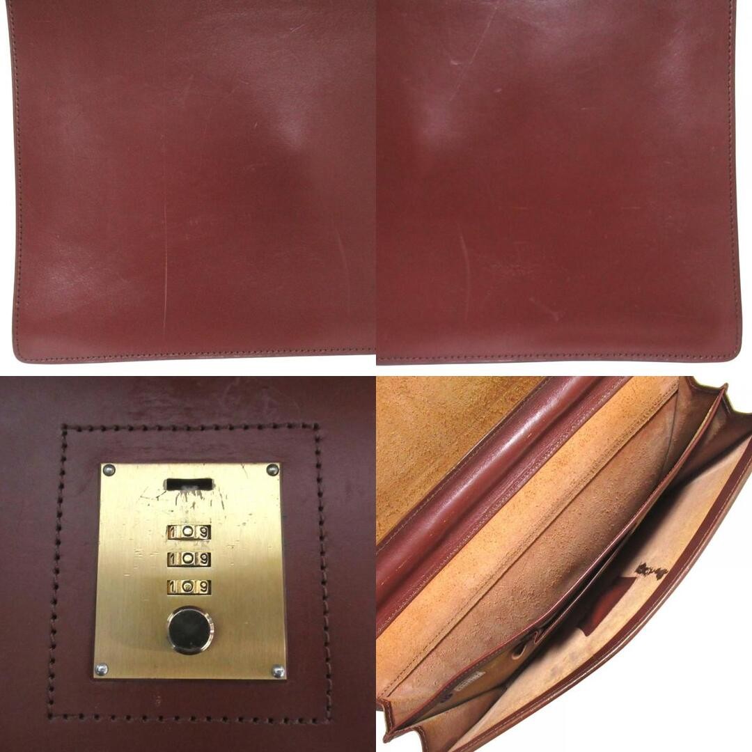 PORTER Briefcase Brown All leather Men Handbag Good condition Lock type