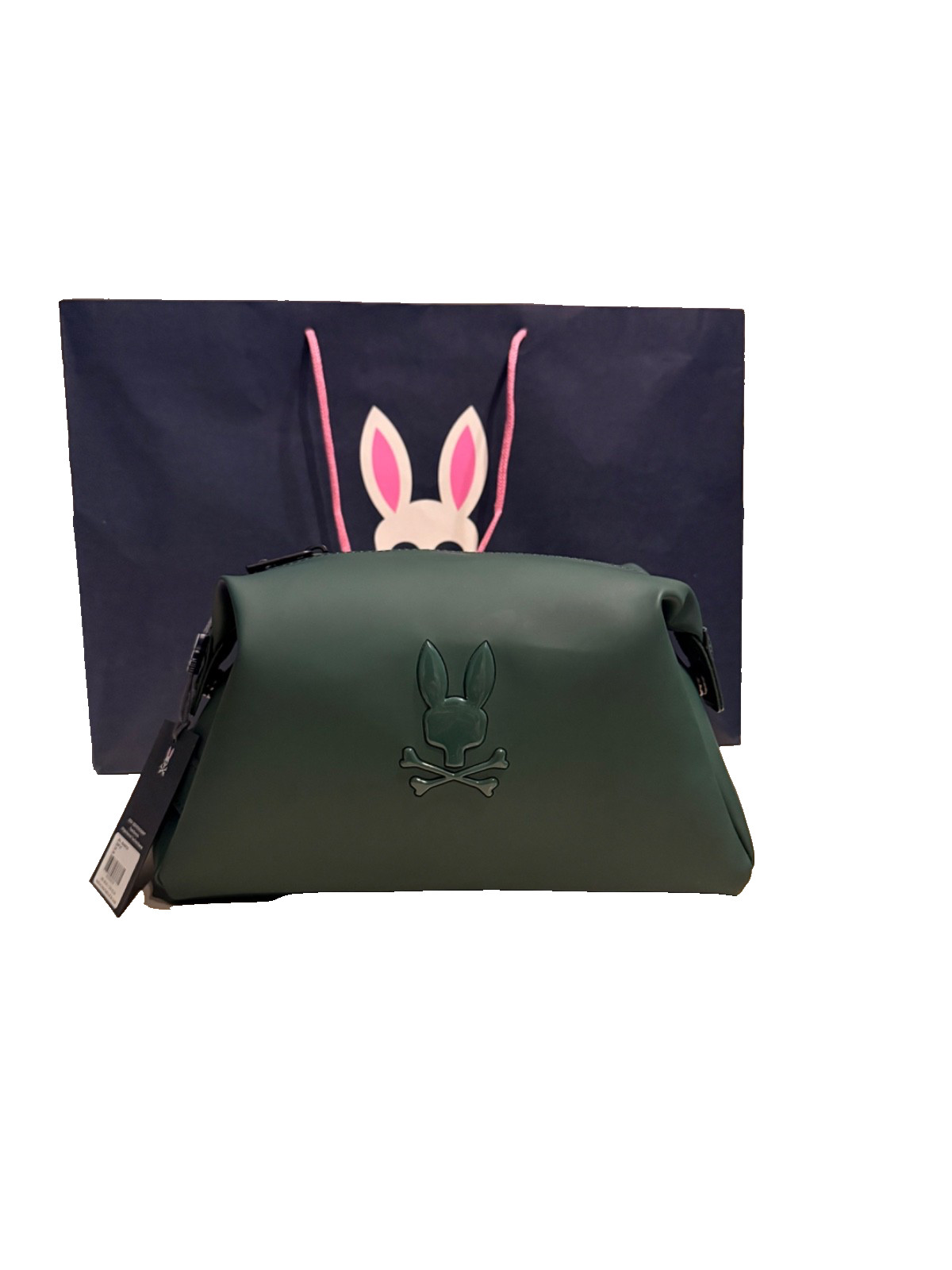 Classic Psycho Bunny Toiletry Kit (Green) Brand New