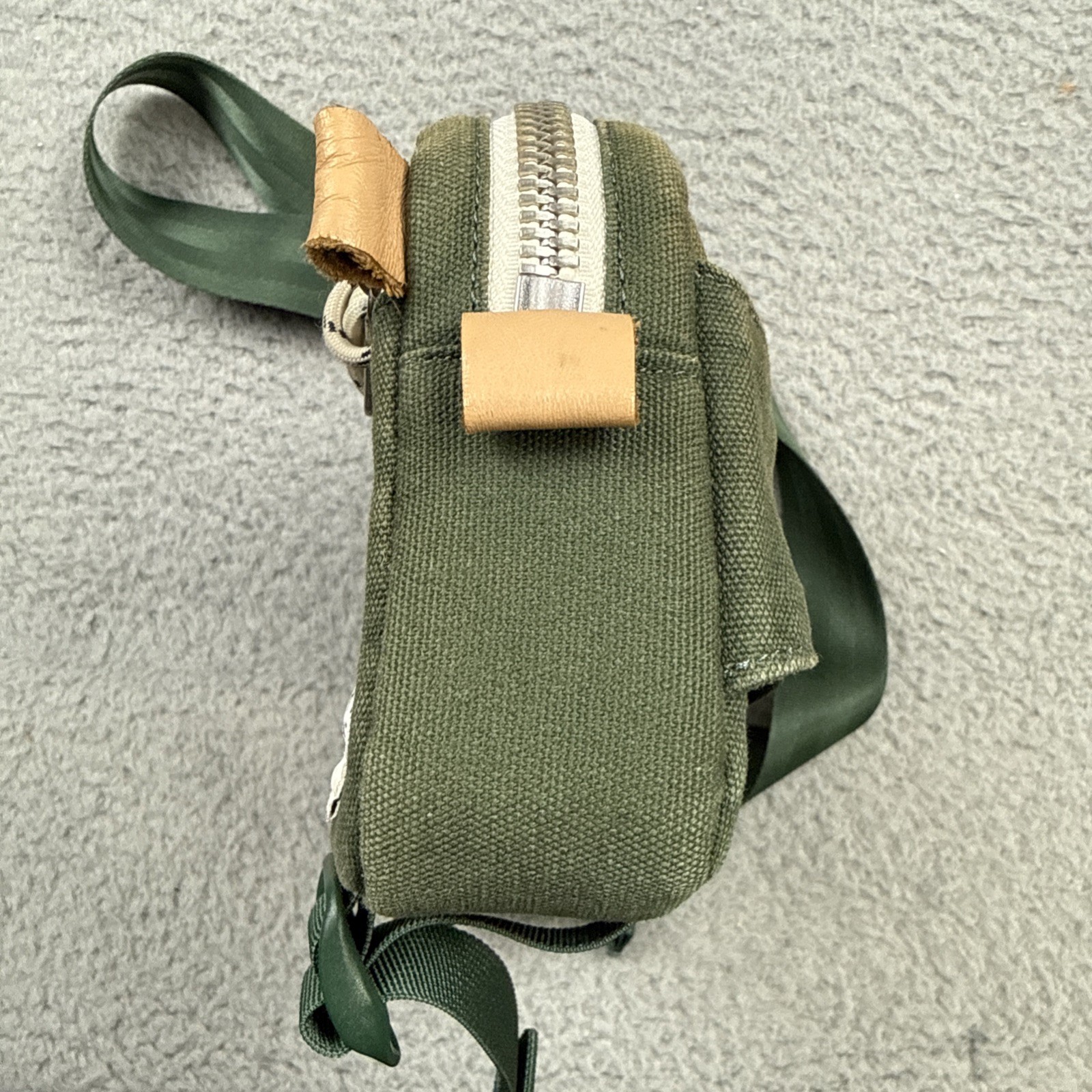 TOPO DESIGNS Mini Quick Pack Free People Fanny Hip Shoulder Bag Green Canvas