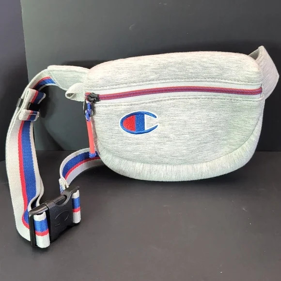 Champion Attribute Waistbag ✩ Gray Fanny Pack ✩ Unisex Travel Gym Streetwear!