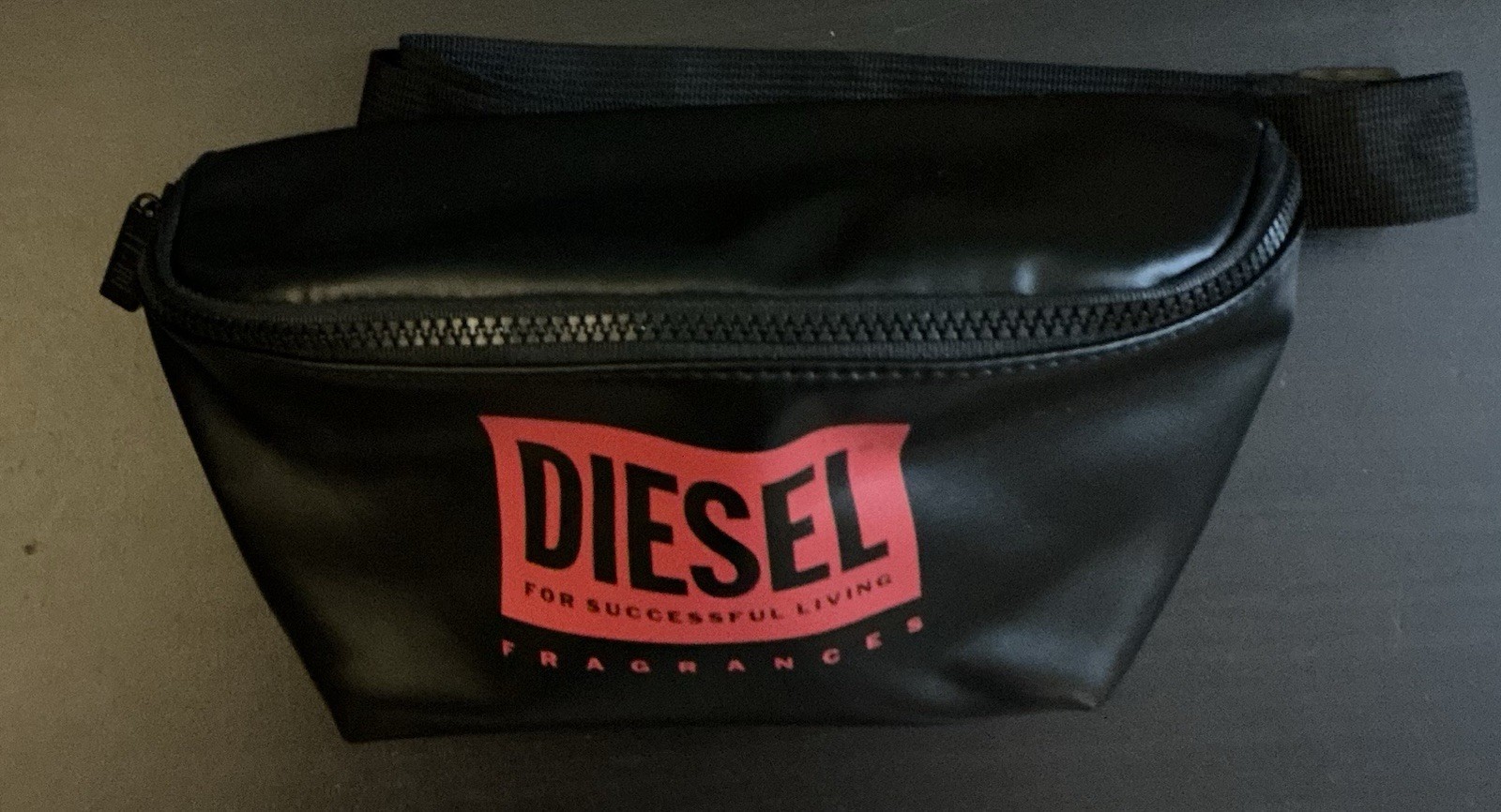 DIESEL Beauty Men’s/Women’s Black Logo Body Bag Waist Pack Polyester New!