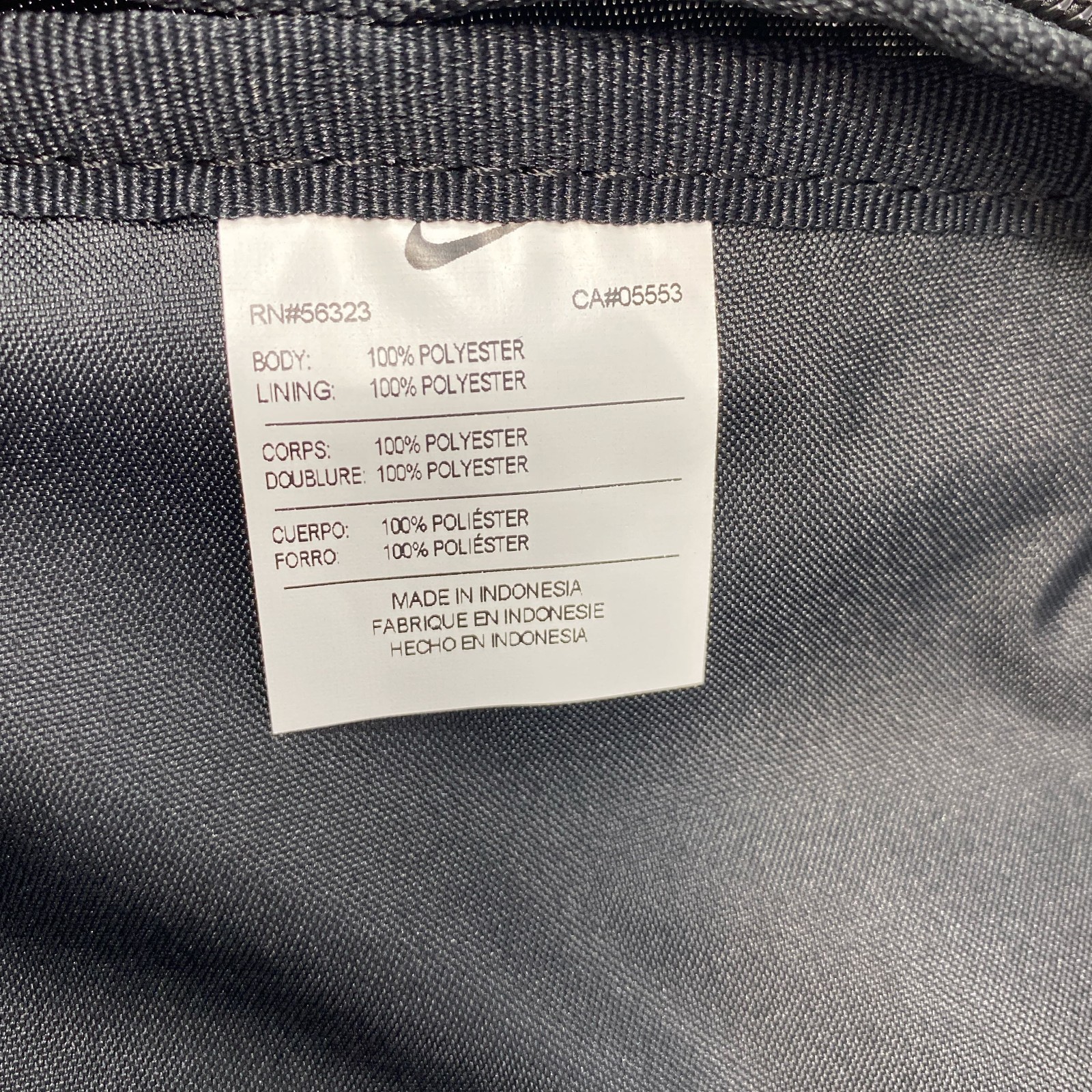 NIKE Elemental 2.0 Backpack Black/White 21L One Size